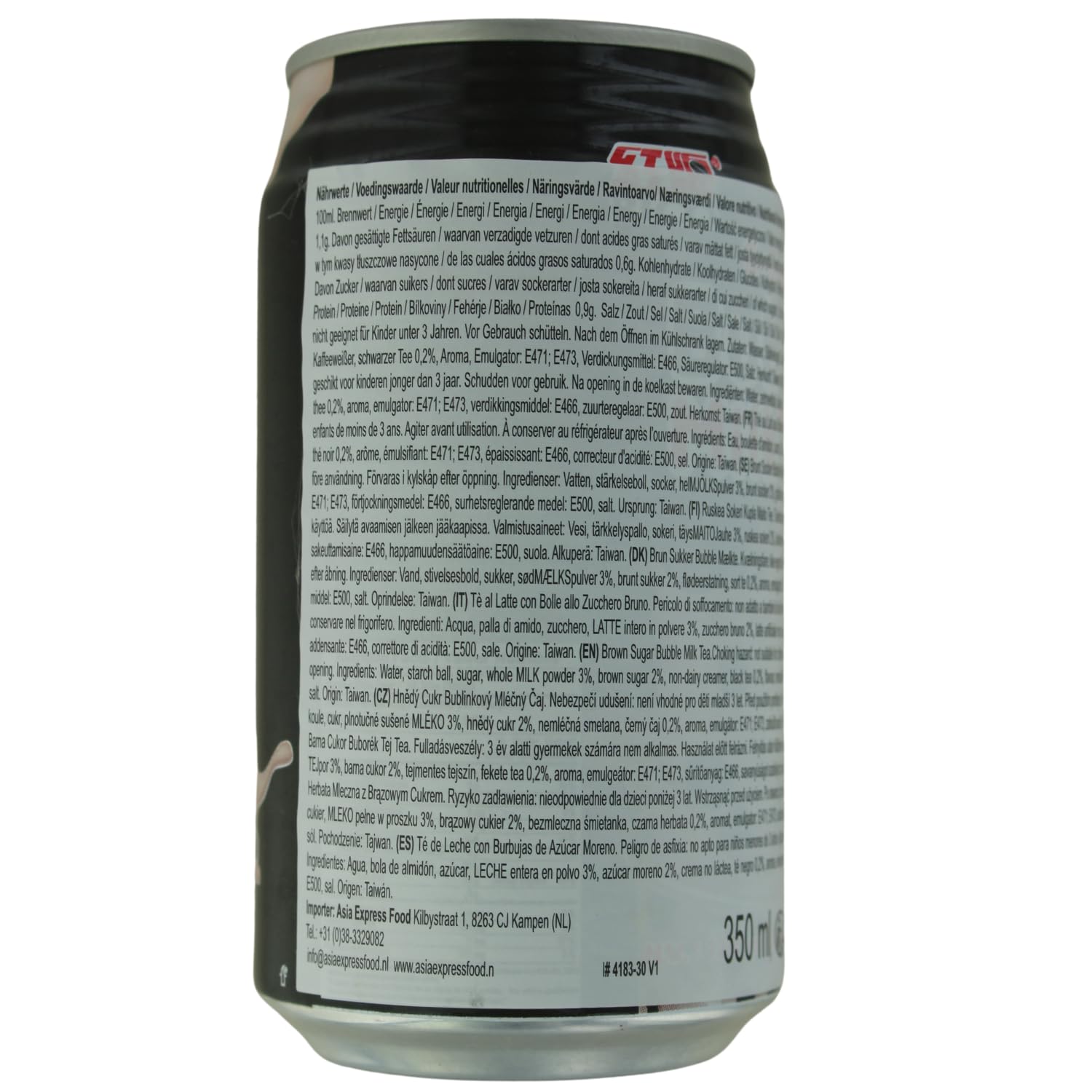 RICO Té de leche con burbujas y azúcar moreno 340 ML
