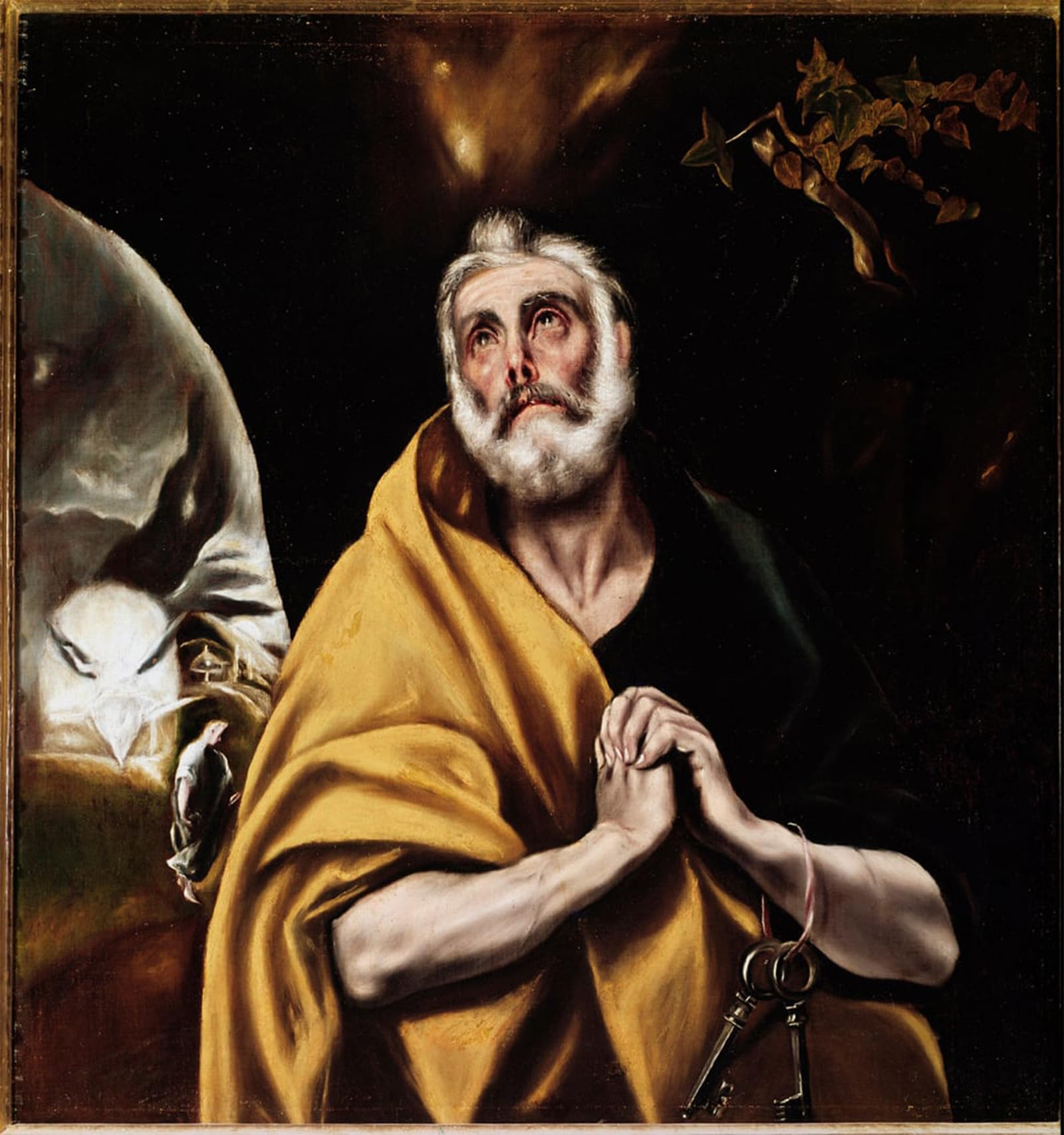 ARTXLXXBN Famous Art Print Poster Vintage Wall Art the Tears of Saint Peter by El Greco Canvas Art Poster for Home Decor 60x90cm