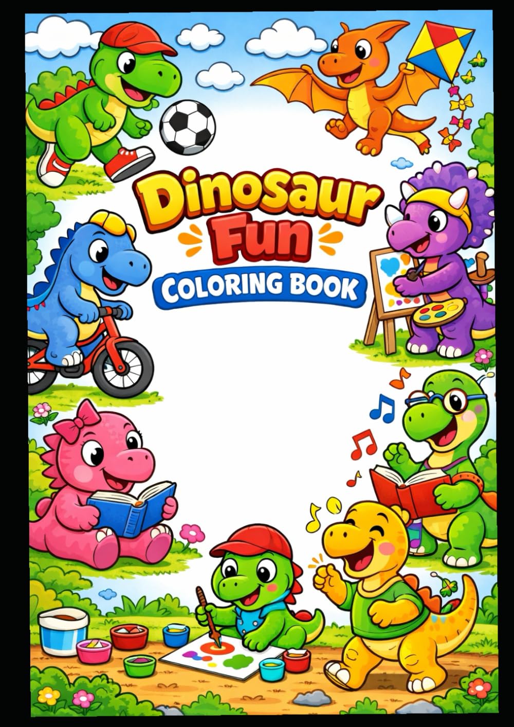 Dinosaur Fun coloring Book