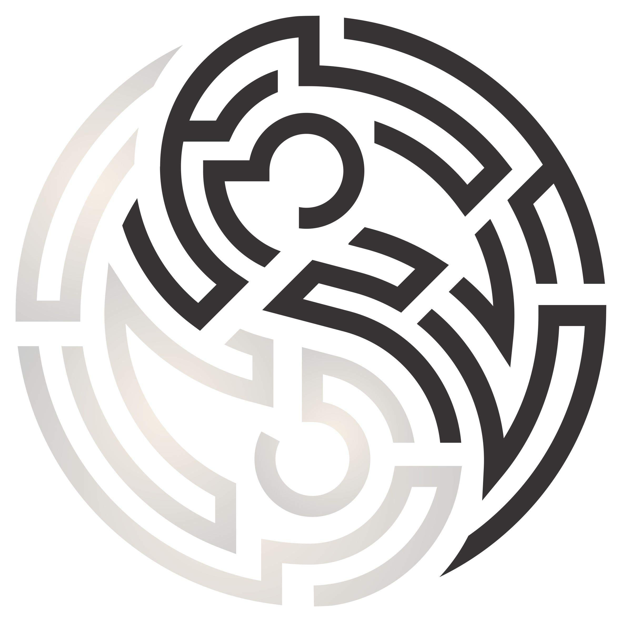 Yin Yang Maze Stencil, 7.5 x 7.5 cm, Reusable Oriental Asian Chinese Sign Wall Stencil Template - Image 2