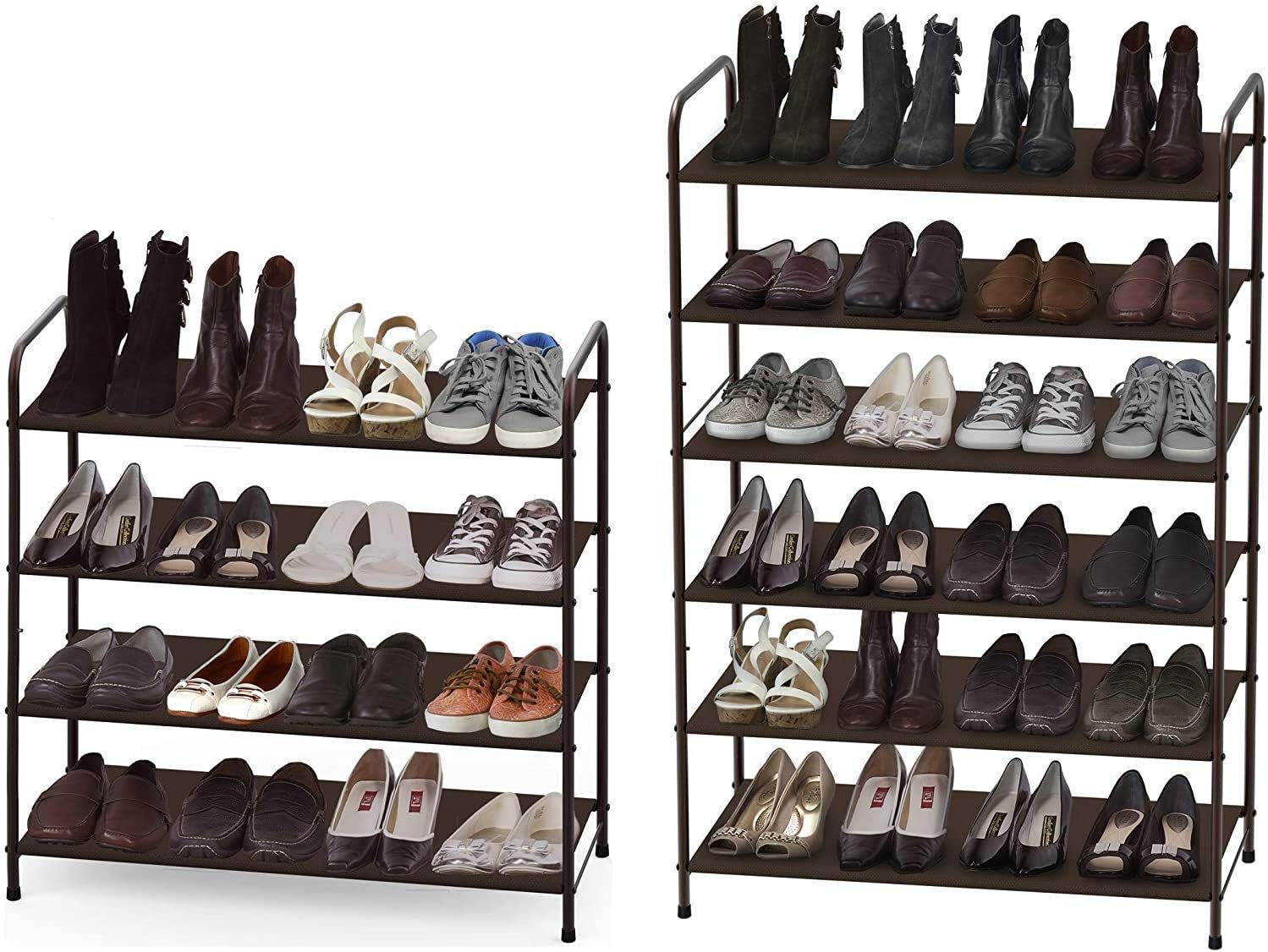 Amazon.com: Simple Houseware Shoe Rack Storage Organizer Set - 2 Shoe ...