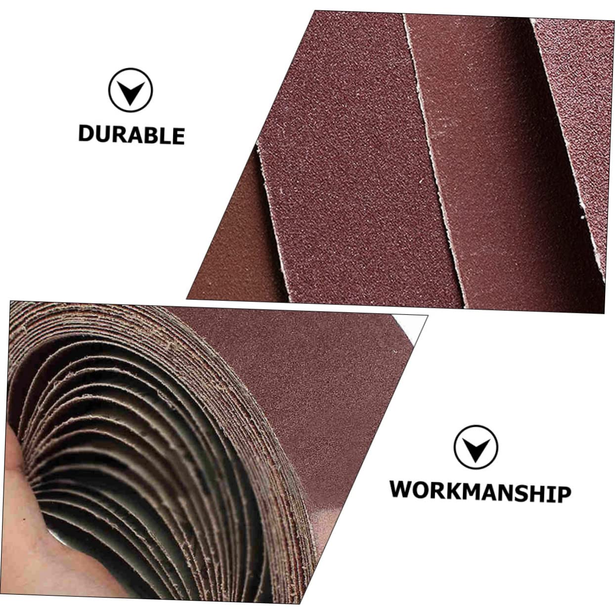 Veemoon 5pcs Alumina Sanding Belts Metal Polishing Tool Strip Abrasive Belt Sander