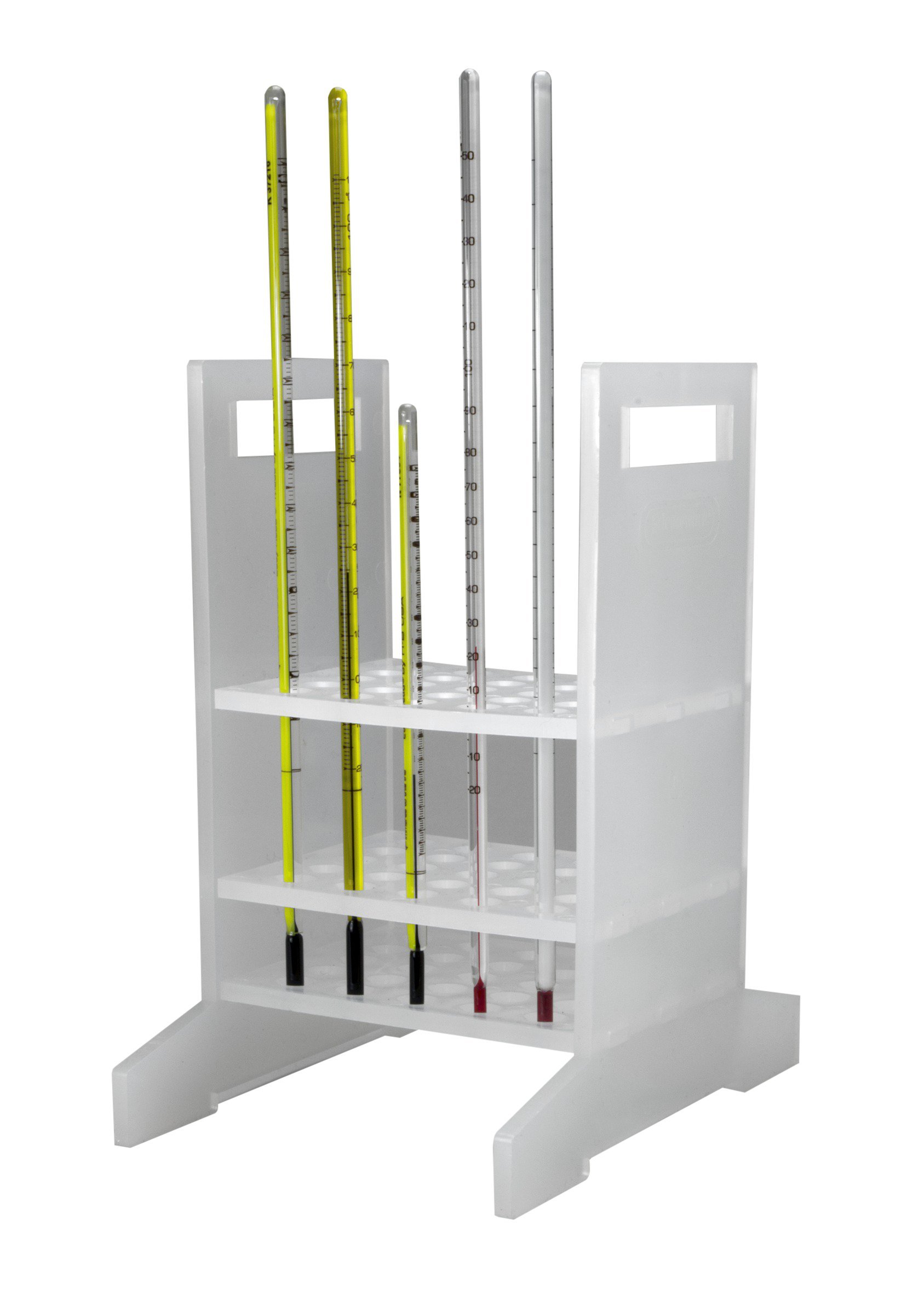 neoLab Polypropylen Pipettengestell Reckteckig für 50 Pipetten, Weiß, 213mm Länge x 114mm Breite x 222mm Höhe