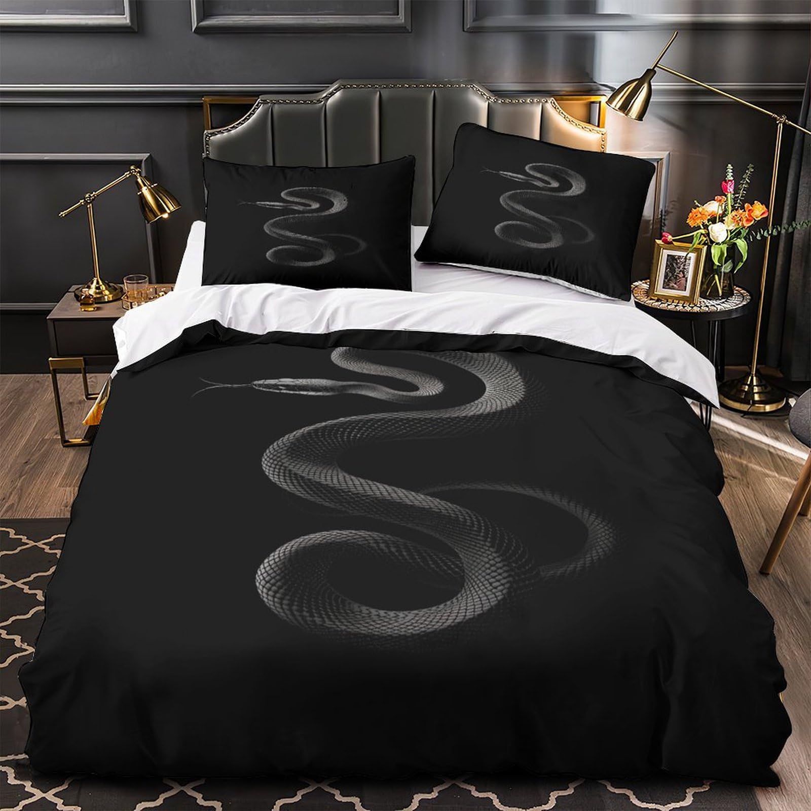 Parure de lit style artistique botanique pour créer une chambre parentale zen et colorée