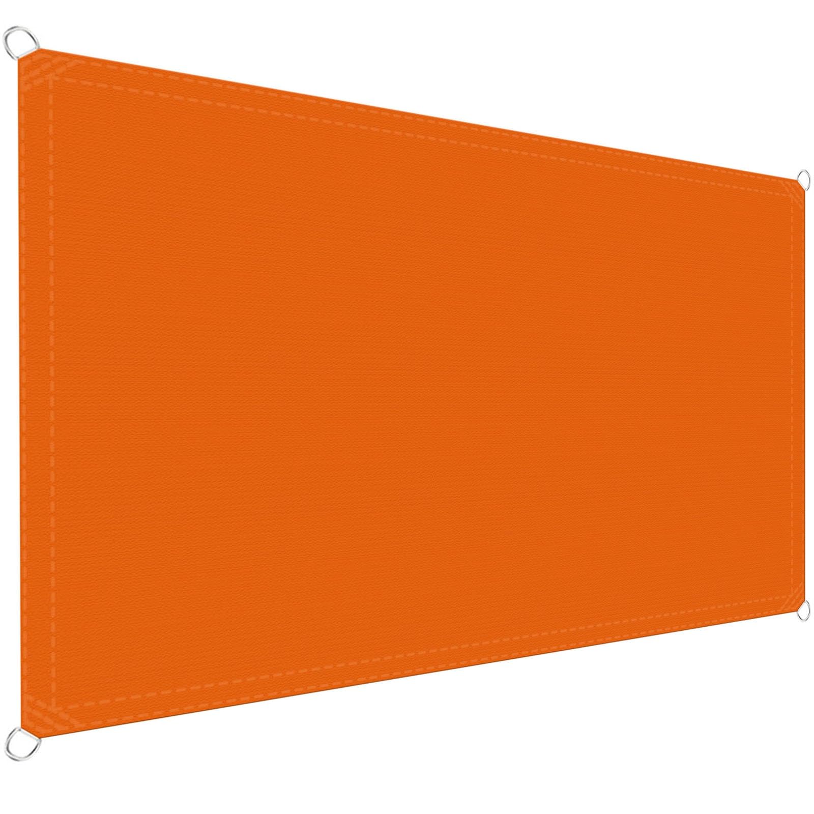 Toile ombrage 1.5x2.5m orange pour terrasse, balcon et jardin