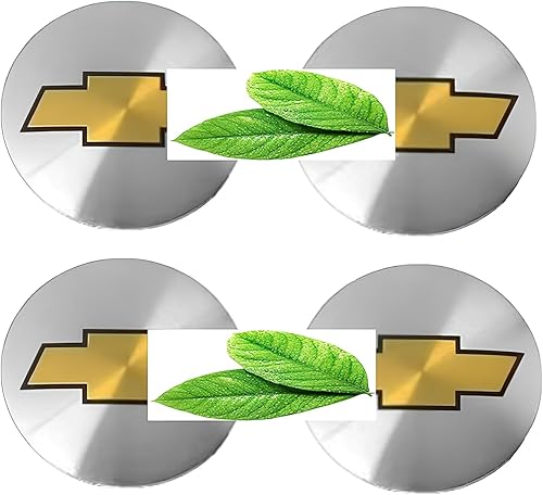 Haocc Loud Adhesivo para cubierta central de rueda Chevrolet de 2224in emblema insignia tapas de cubo de rueda cubierta central plateada para