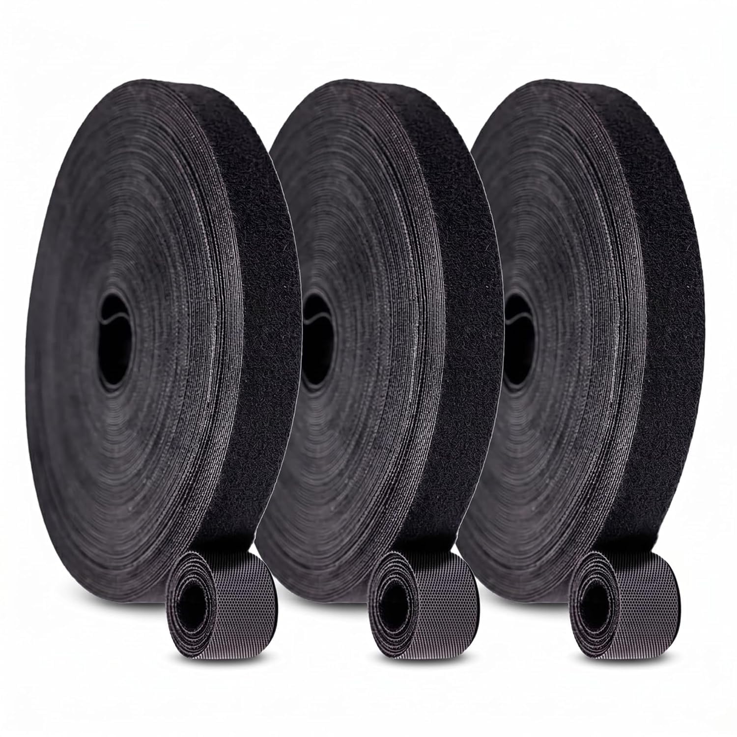 Pekos Reusable Cable Ties Hook & Loop | Nylon Fastening Tape Wire Organizer for Power Wire | Management Self Gripping Cord Rope Holder (3 Meter_10mm) (Black)-image-34