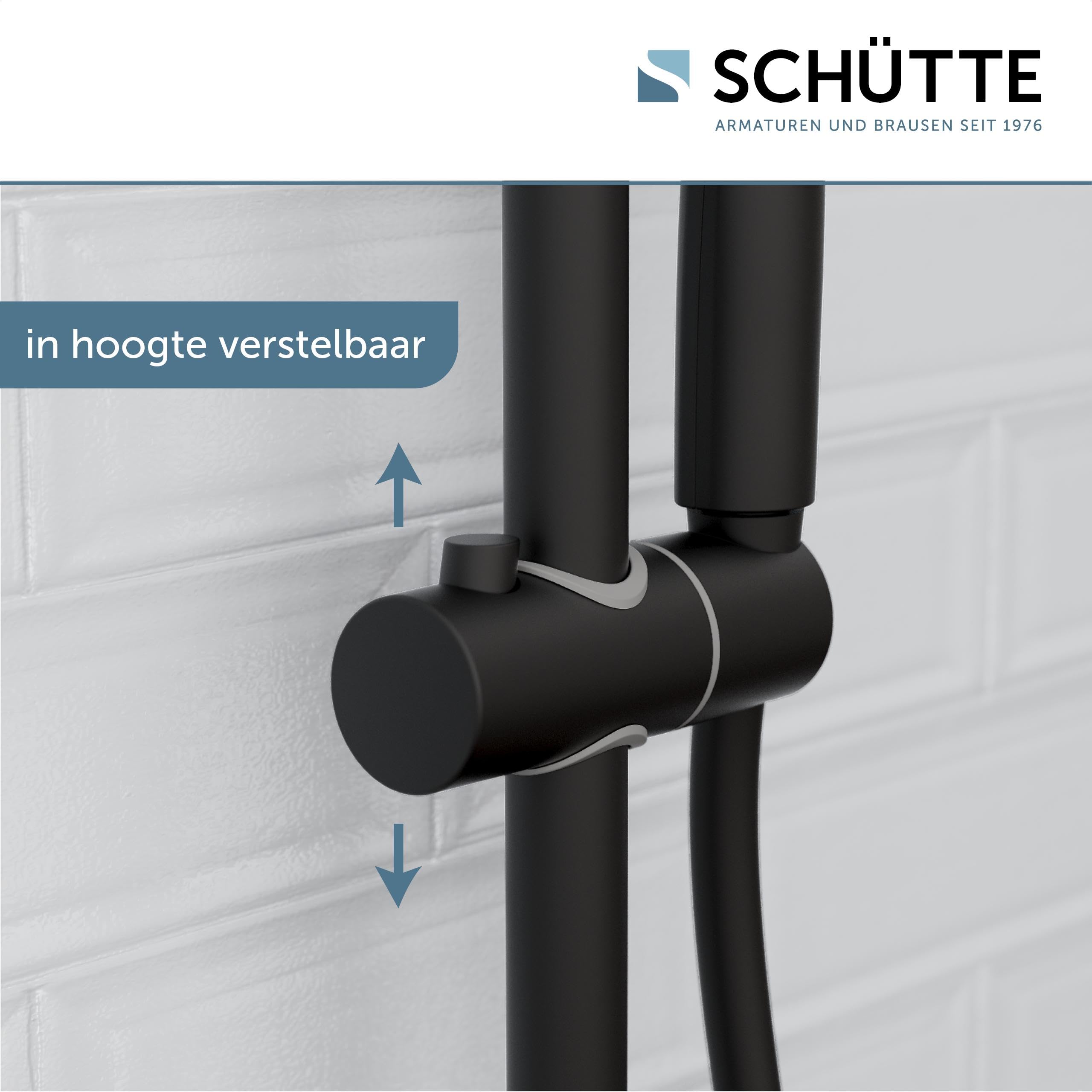 Schütte SCHÜTTE RAVEN Doucheset - Mat Zwart - 3 Functies - Vergelijk