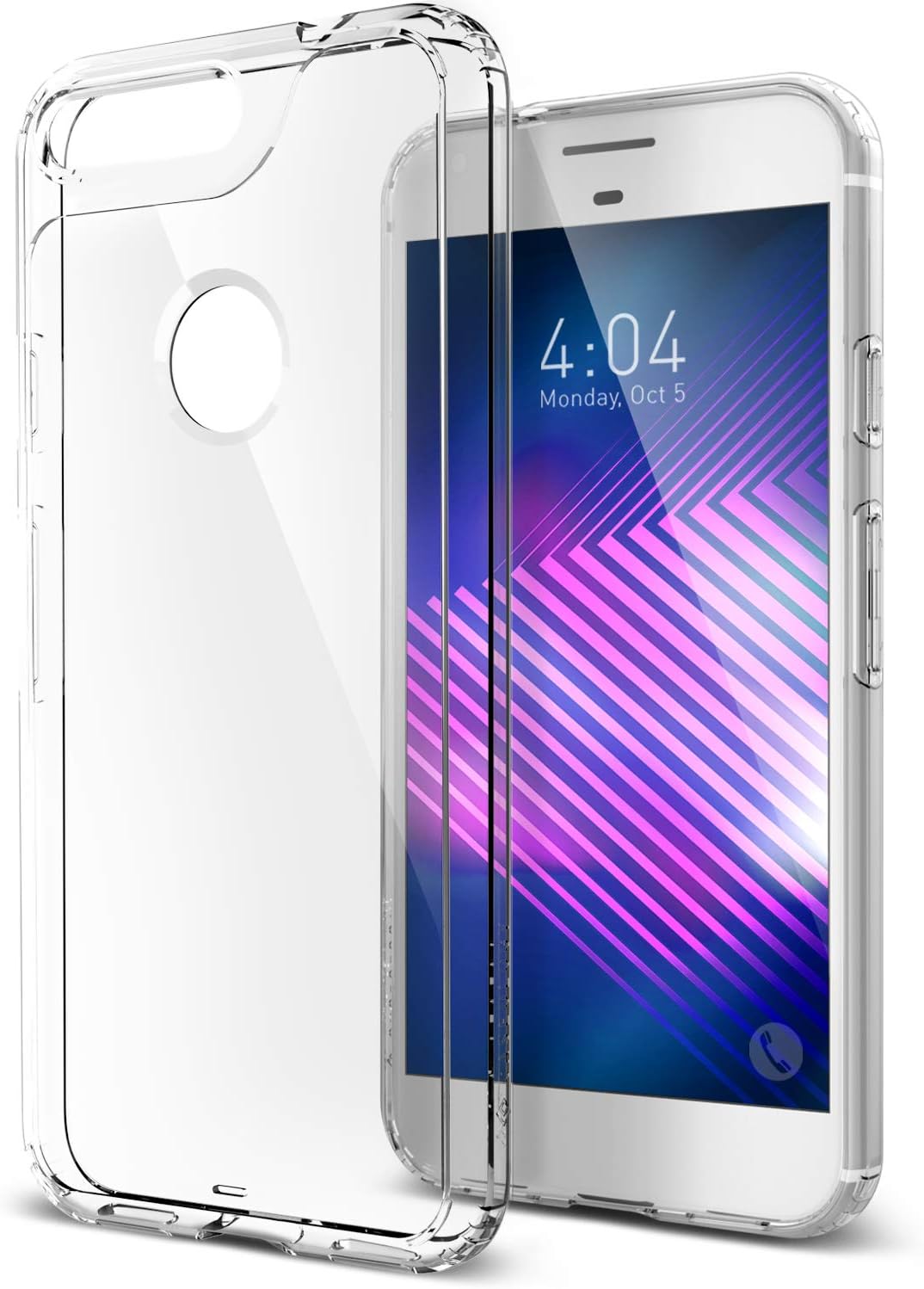 Caseology Waterfall for Google Pixel Case (2016) - Minimal & Transparent - Clear