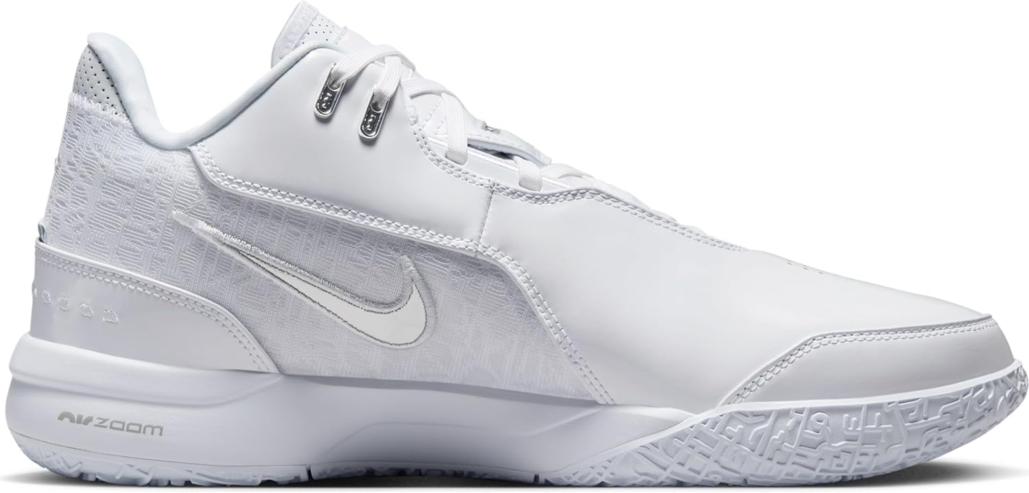 Lebron NXXT Gen AMPD Basketball Shoes (FJ1566-102, White/Metallic Silver/Light Smoke Grey) Size 9.5 - Image 10