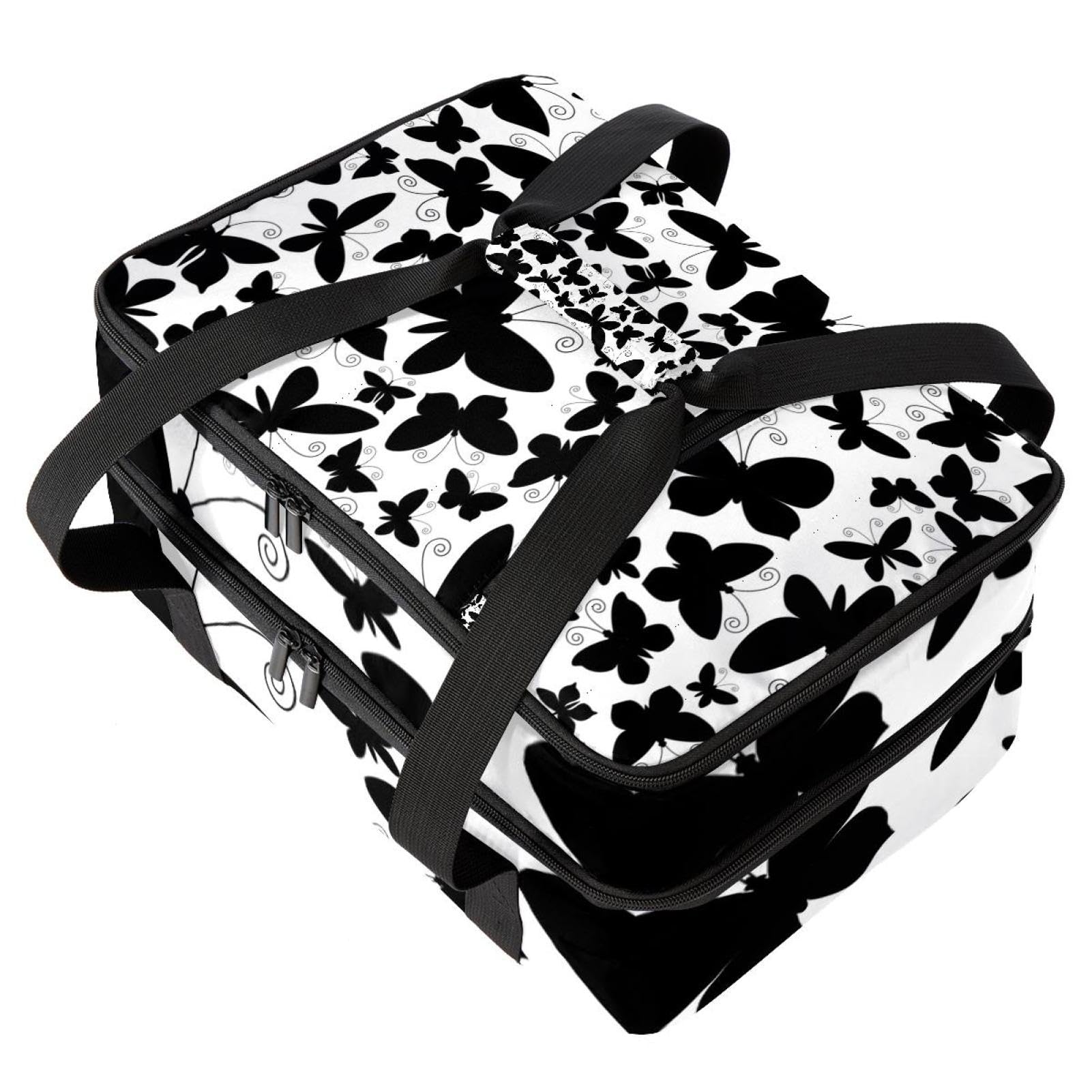 Grand sac à déjeuner isotherme pour homme et femme, double couche, étanche, étanche, réutilisable, sac fourre-tout pour le travail, l'école, le pique-nique, la plage, le camping, les voyages, motif