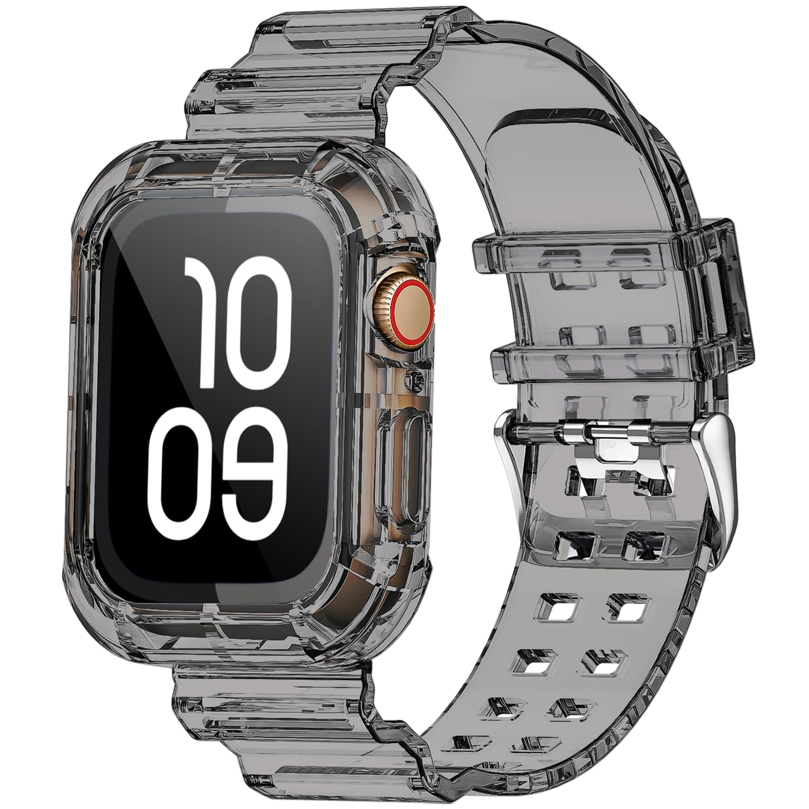 iPhoneアクセサリー Apple Watch Amazon.com: Clear Watch Band for Apple Watch 42mm 44mm 45mm