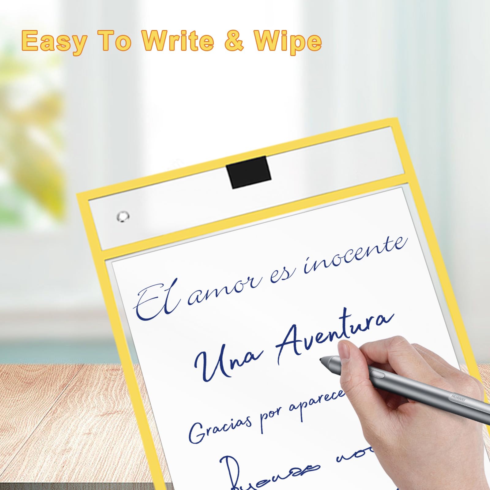 APACALI 37PCS Dry Erase Pockets Set, 20PCS Dry Erase Pockets A4, 16PCS Erase Pens, 1PCS Eraser - Image 3