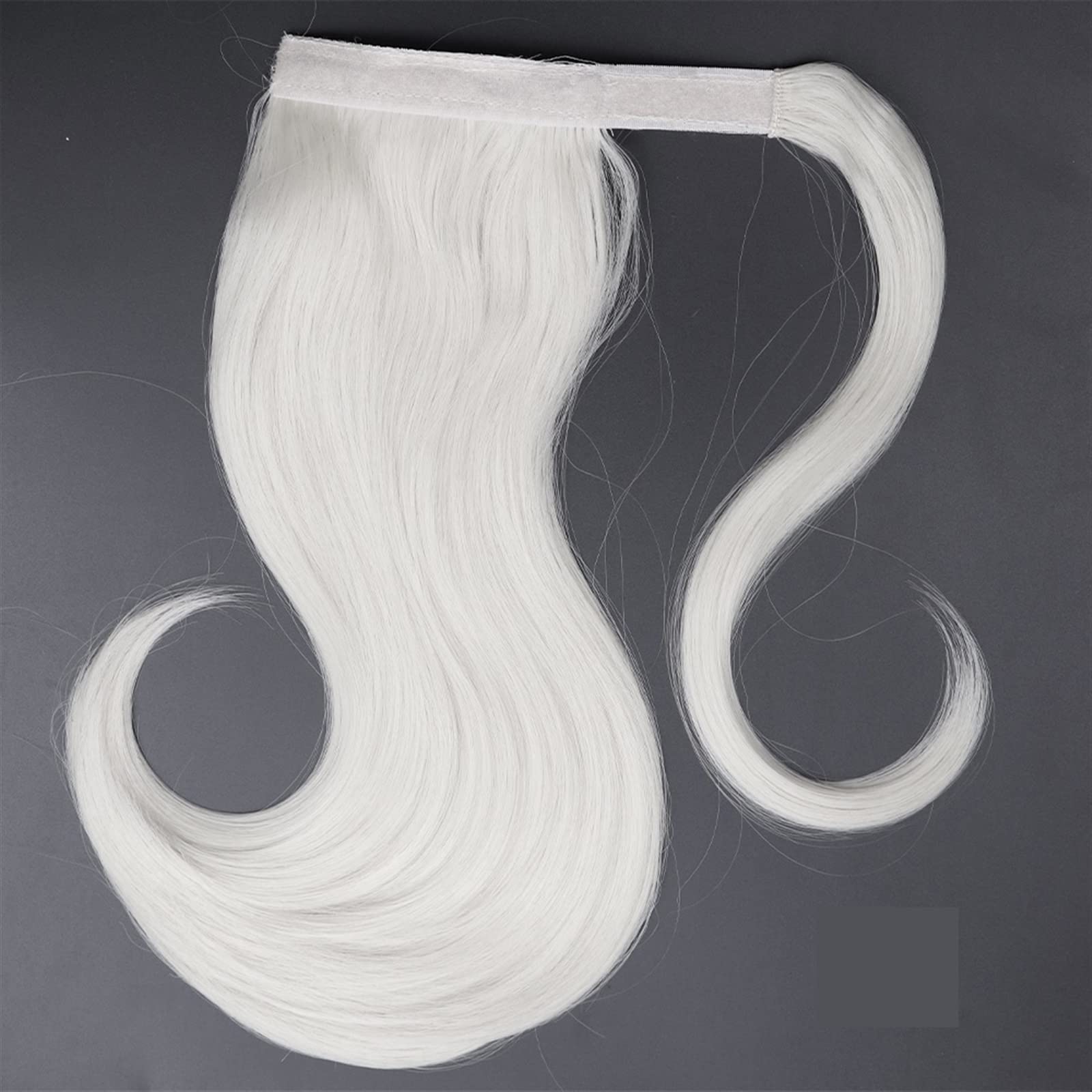 Przedłużenie kucyka Bounce Wraparound Kawałki włosów w koński ogon Proste doczepiane włosy z grzebieniem Warp Ponytails dla kobiet Syntetyczny Fryzura z kucykiem (Color : 60, Size : 18inches)