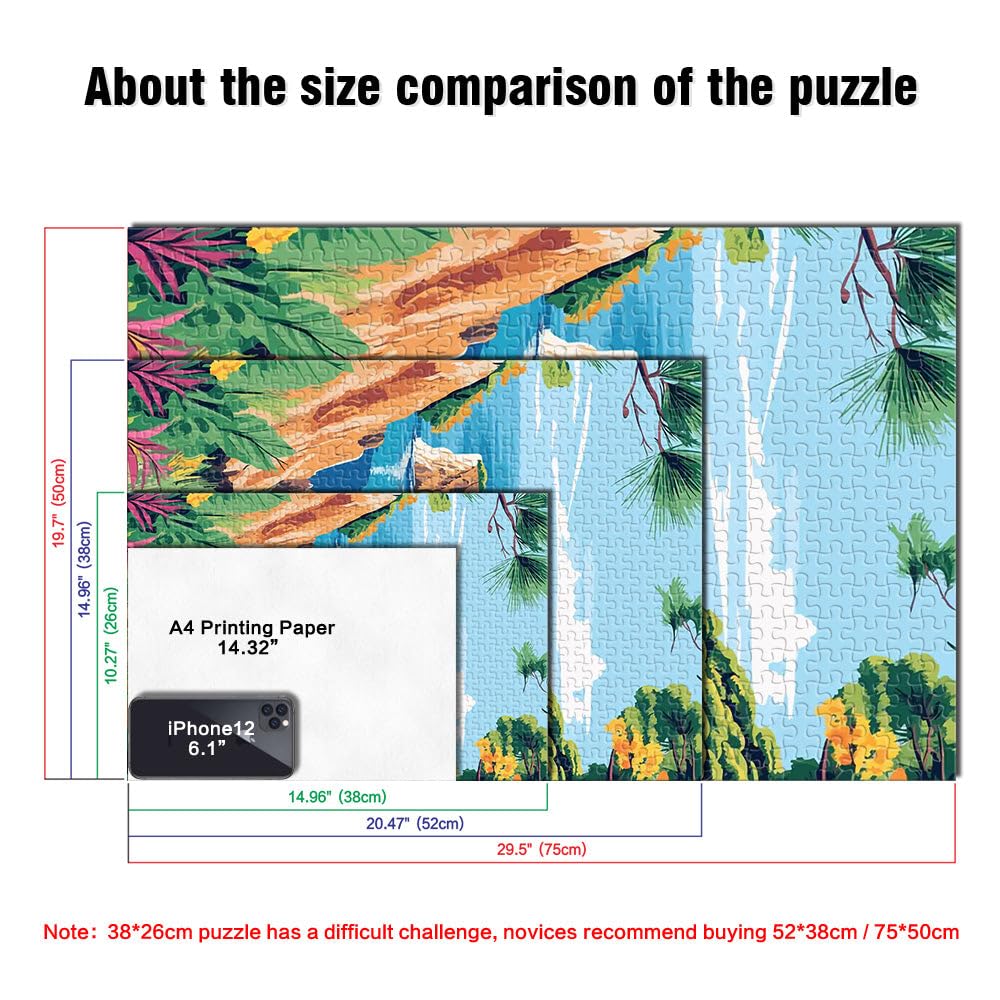 Puzzle de 2000 Piezas para Adultos Paisaje de Playa Costera con veleros desafío Educativo Juego Educativo para cumpleaños y Navidad. 70x100cm