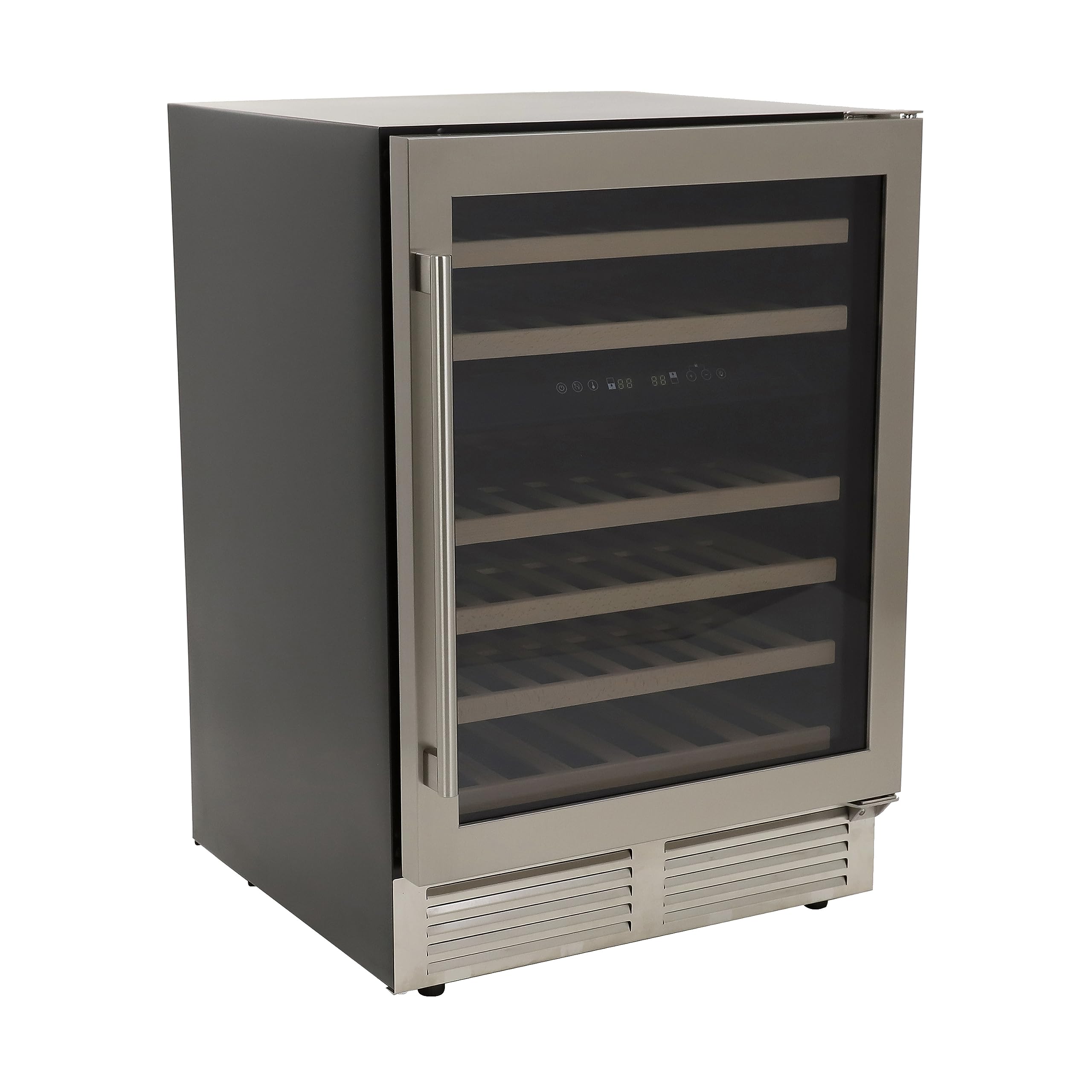 DUURA Elite DE430WCDZSS Wine Cooler Designer Series Dual-Zone, 46-Bottle, Metallic