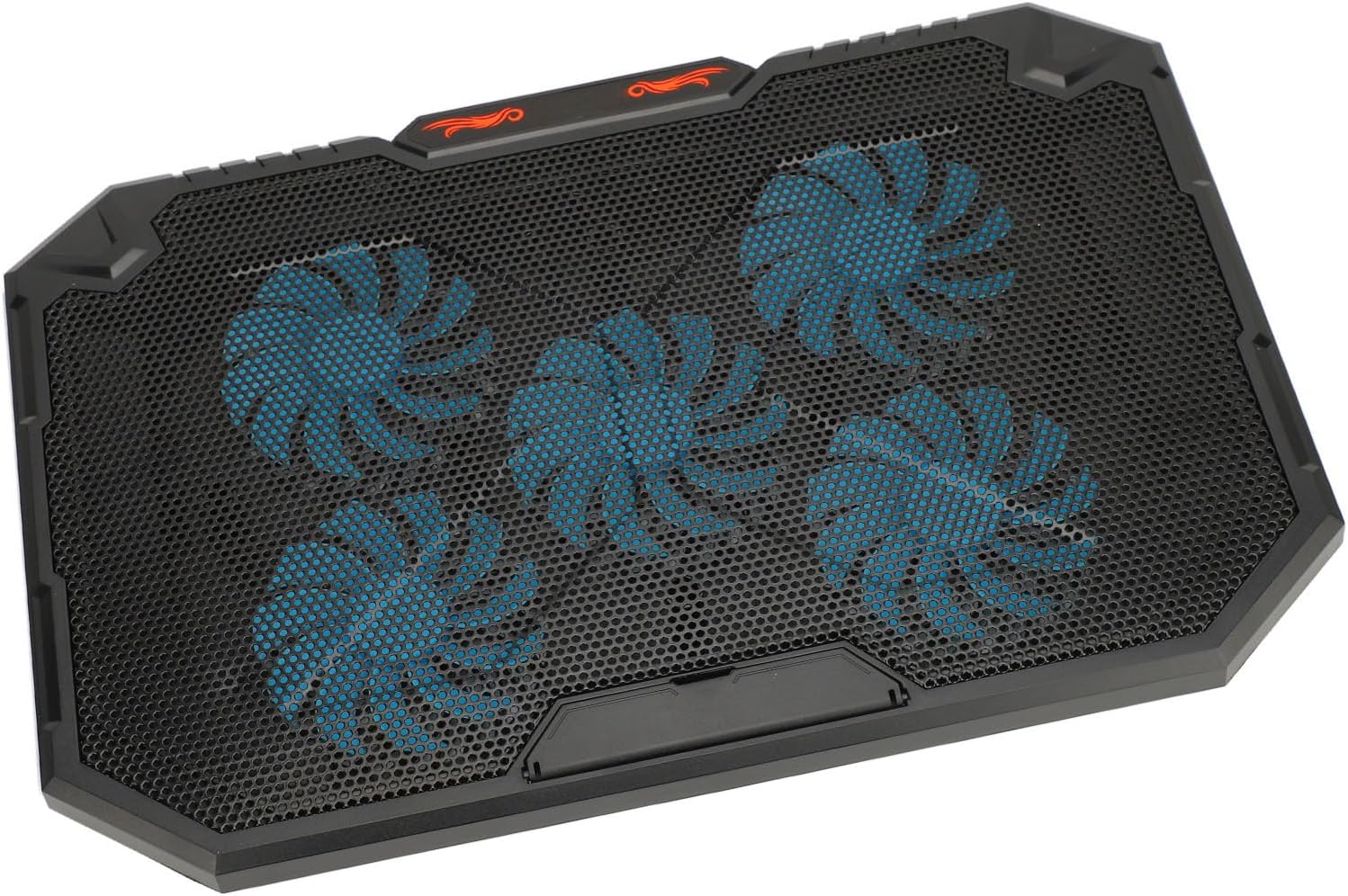 Laptop Cooling Pad with 5 Fans, Heat Dissipation for 13 17inch Notebooks, Height, Ergonomic Design, RGB Lighting Effects, USB Cable Connection
