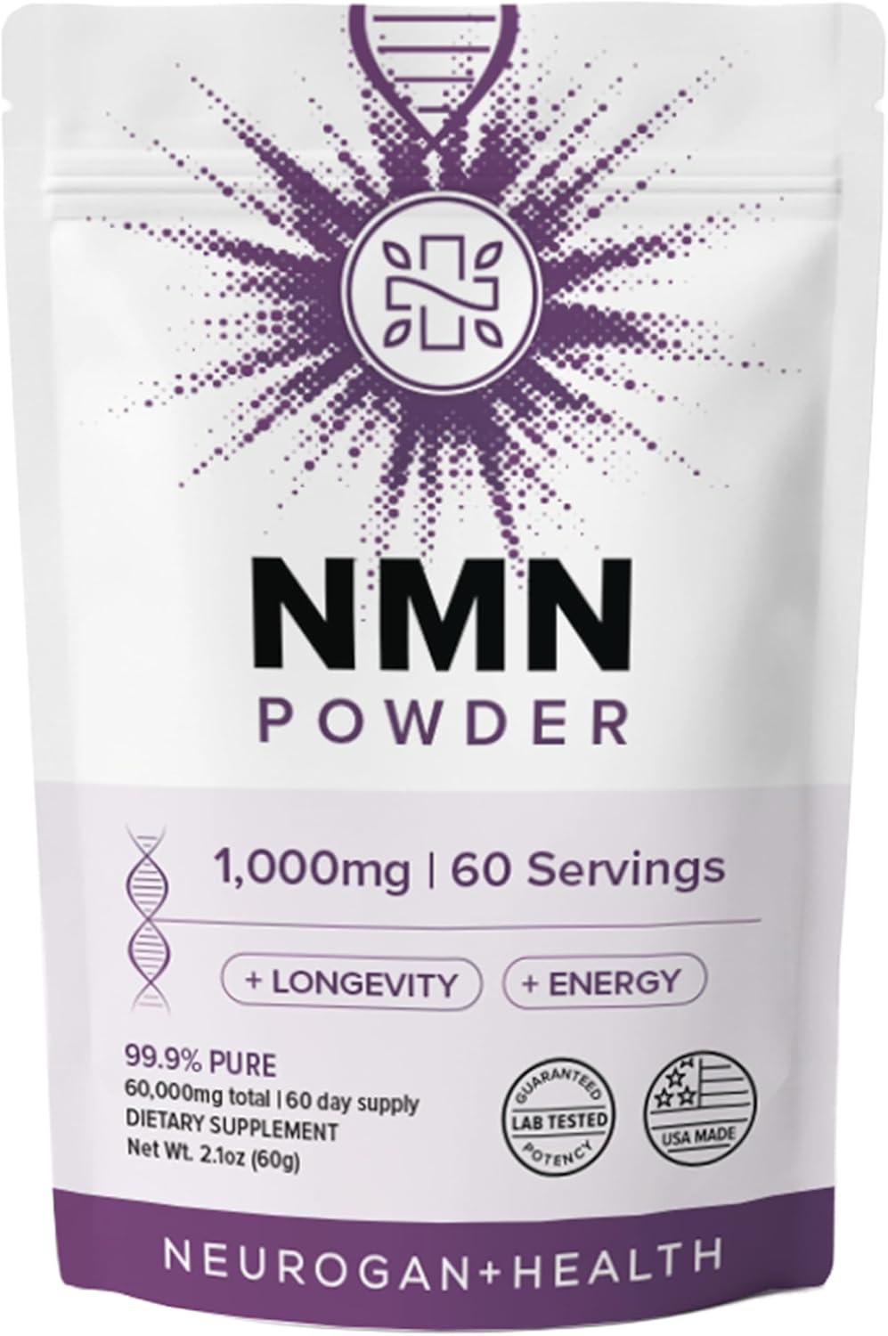 Neurogan NMN Powder 60,000mg Total, 2oz