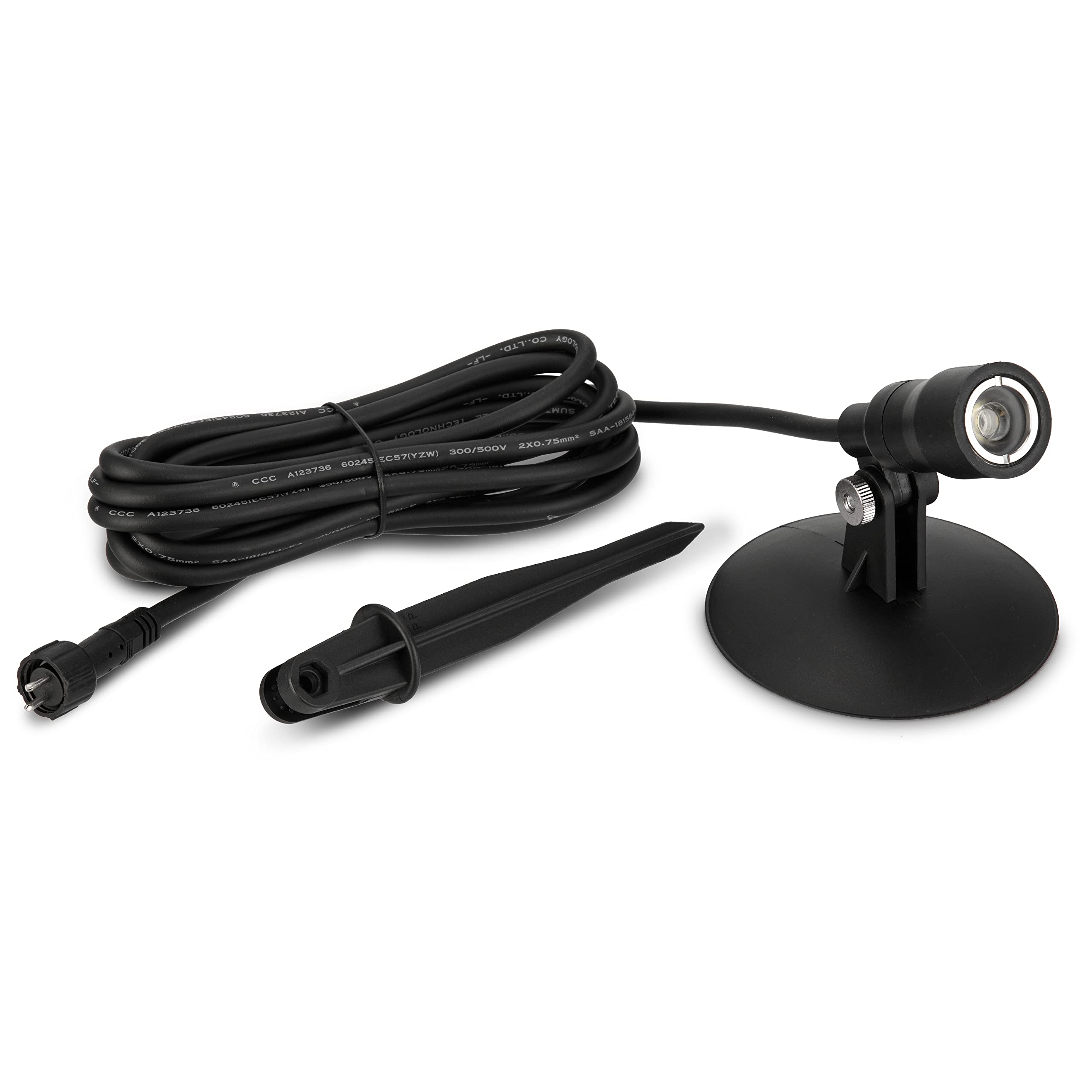 REV AquaSpot, Gartenspot-Set (3 Stück), 3W, 210lm, 2800K, Kabel 5m, IP68, schwarz