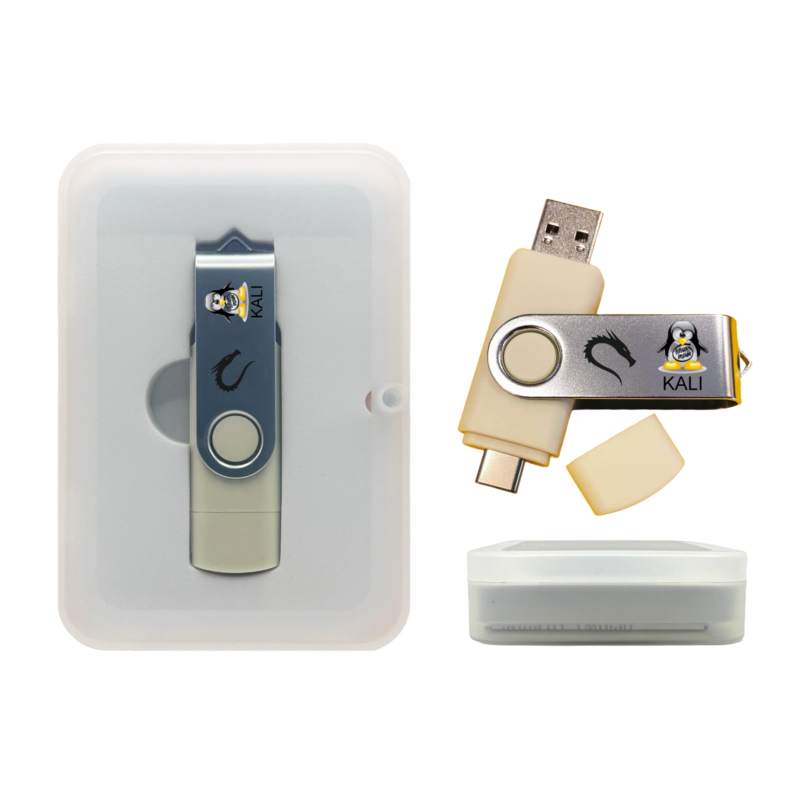 Kali Linux Bootable USB Flash Drive for PC – Cybersecurity & Ethical Hacking Operating System – Run Live or Install (amd64 + arm64) Full Penetration Testing Toolkit with 600+ Security Tools