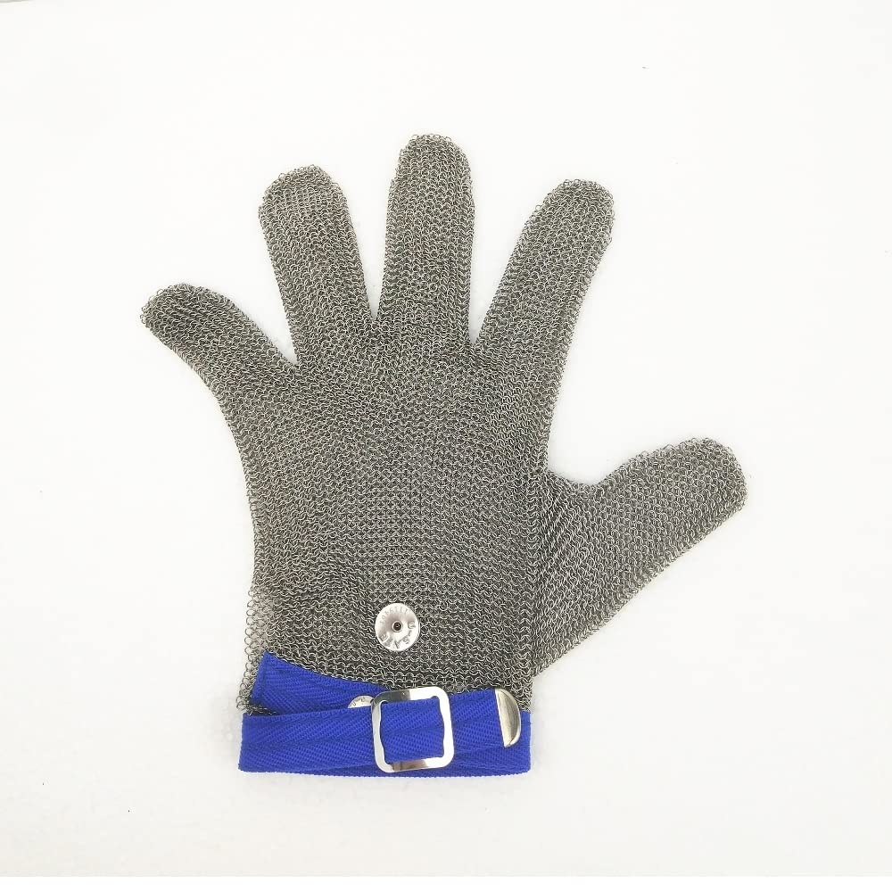 Gant de sécurité | Résistant aux coupures | Fil d'acier inoxydable | Gants de travail | Couper les huîtres | Taille universelle | Fermeture forte | Contre les réductions et les réductions