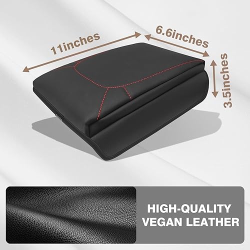 Miniatura 484 de Muslogy Funda de consola central compatible con Honda Pilot 2023 2024 2025, 2024 2025 2026 Ridgeline/Passport Accesorios para apoyabrazos, tapa