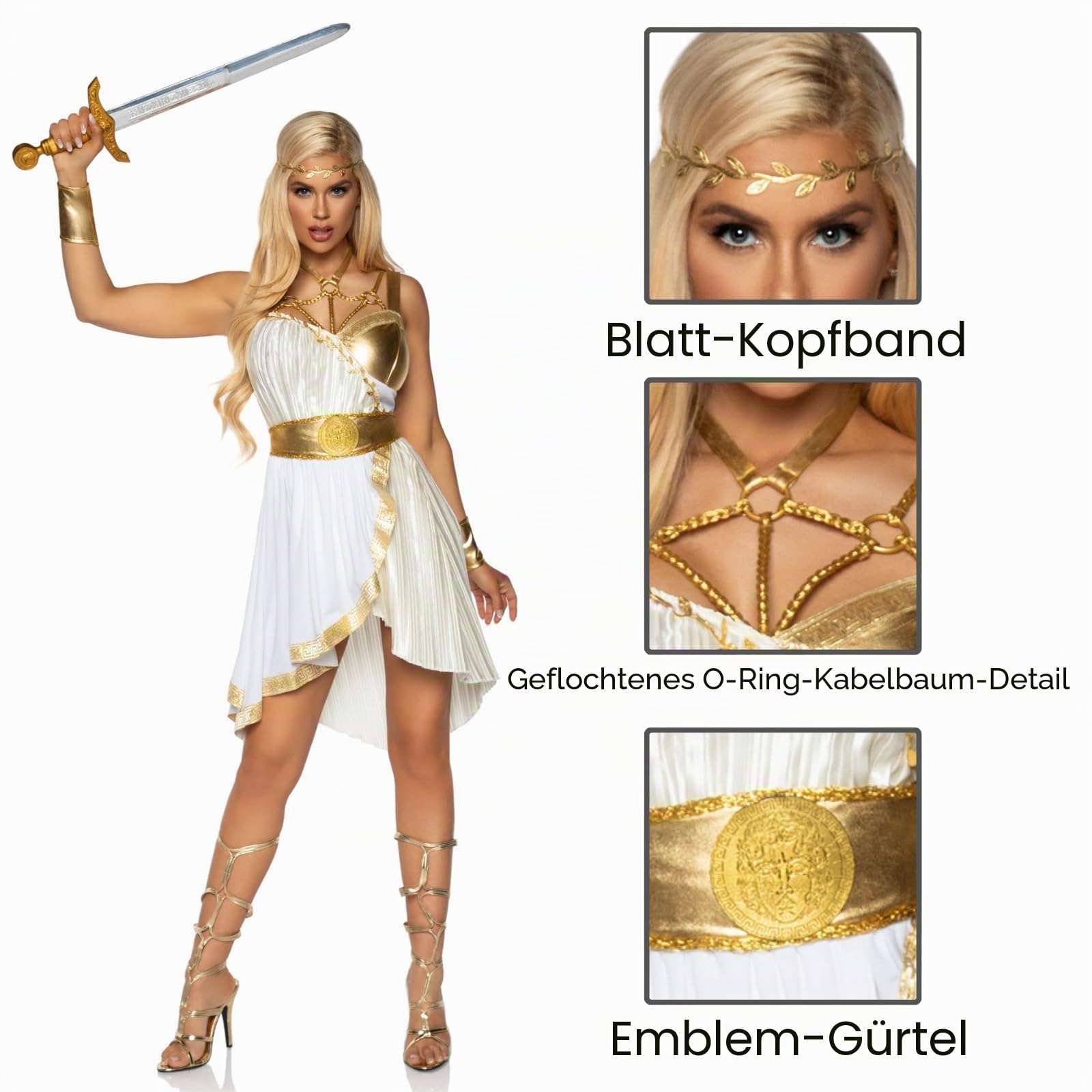 Leg Avenue Griechische Göttin Halloween Kostüm Damen