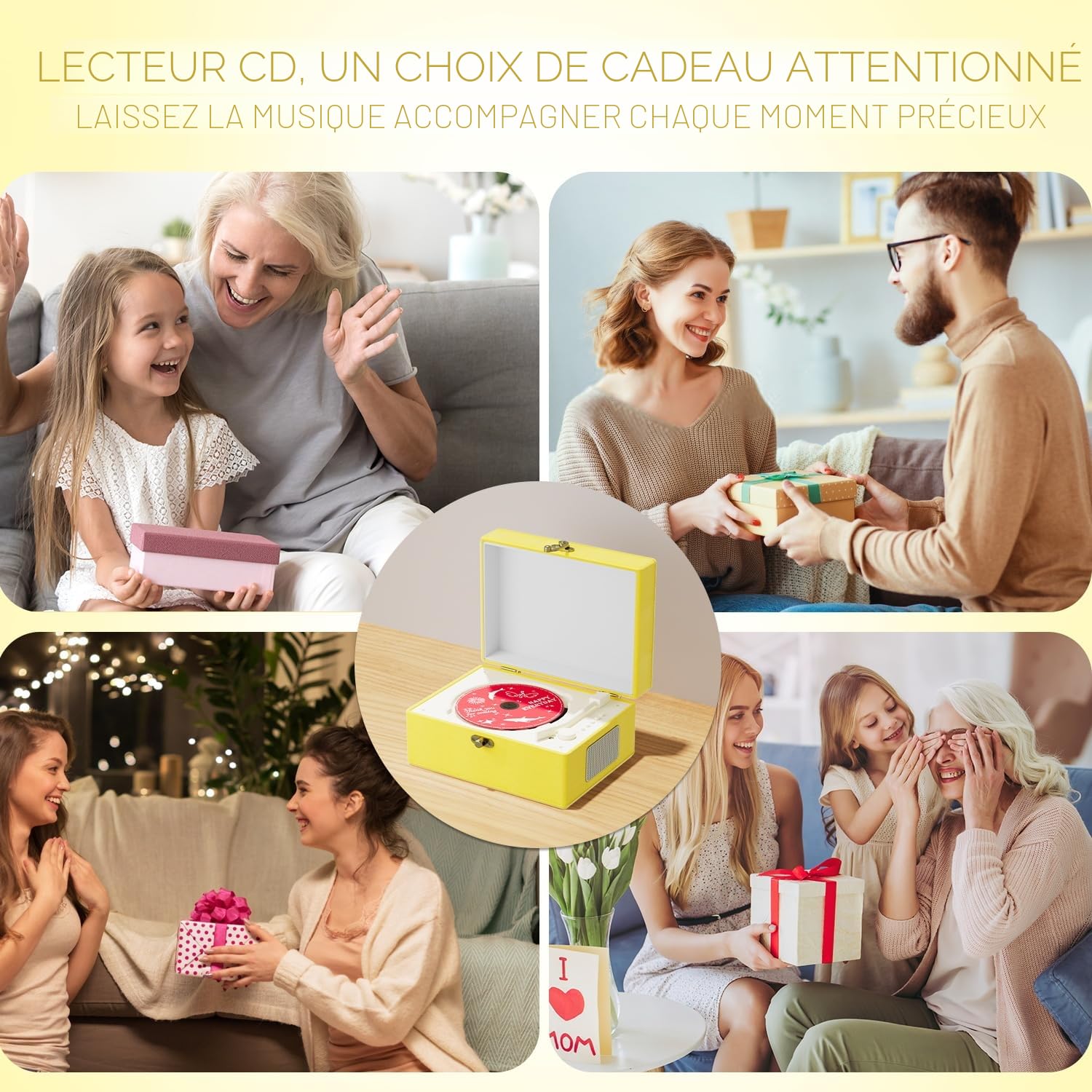 Lecteur CD Jaune