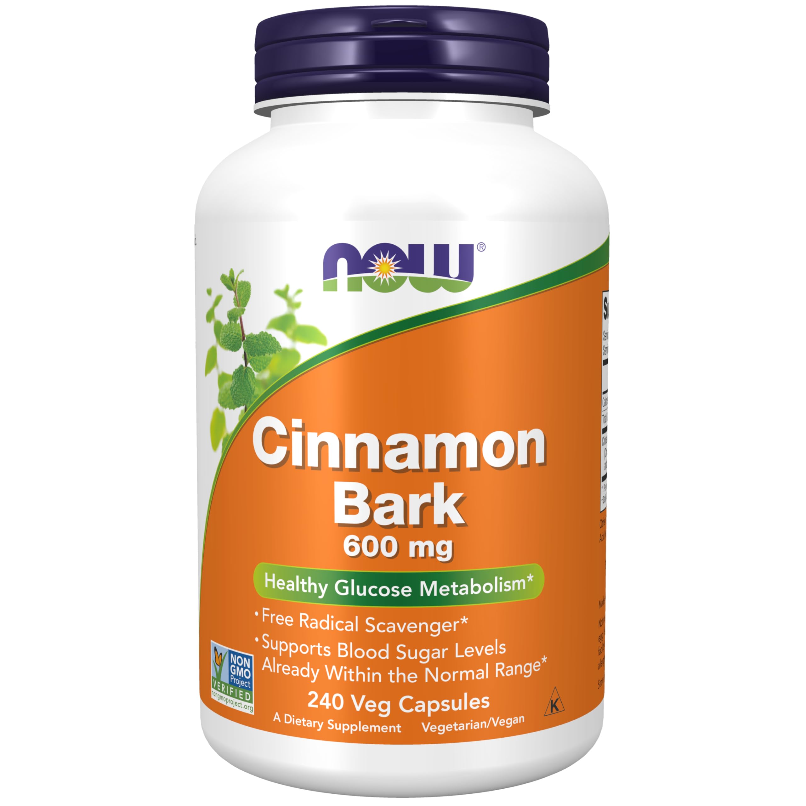 Foods Cassia Cinnamon Bark 600mg 240 Capsules