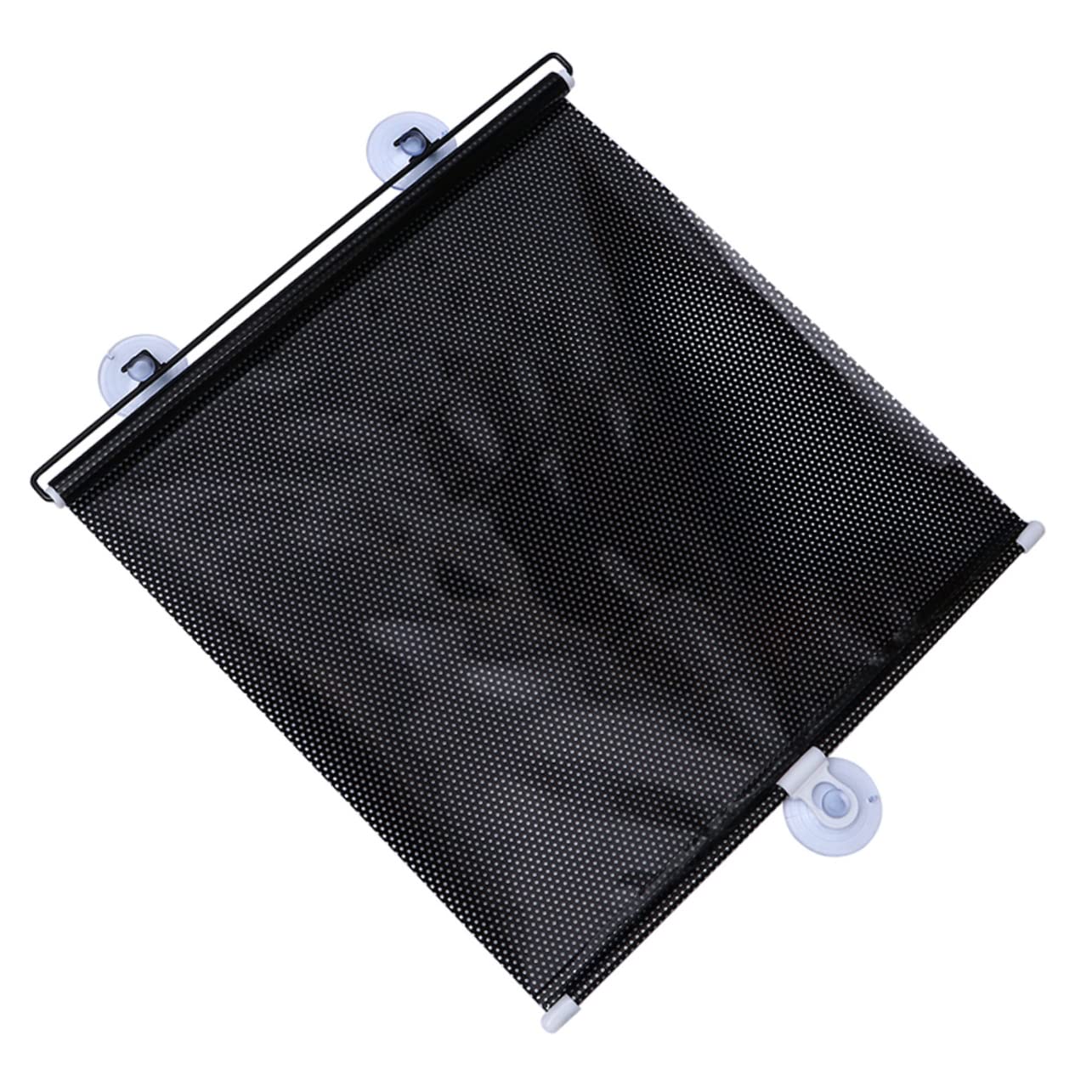 POPETPOP 4 Set Oscurante Auto Pieghevole con Ventosa Parasole Parabrezza PVC Resistente AI Graffi Isolante per Protezione Finestrino Facile da Riporre e Usare Nero