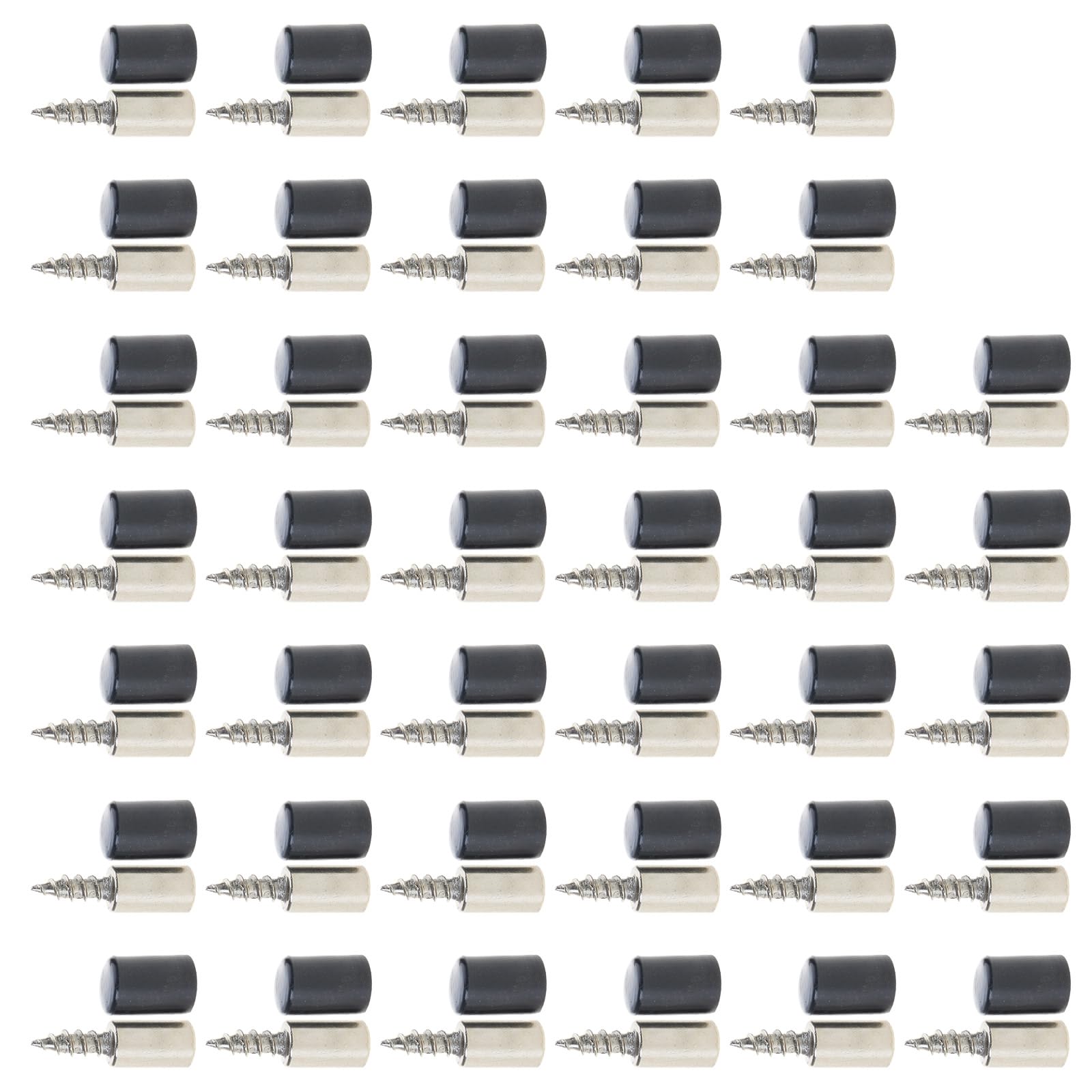 Crosses Tapping Screw with Rubber Sleeve Shelf Brackets Nonslip Partition Nails for Cabinet Wardrobe Storage Rack Wardrobes