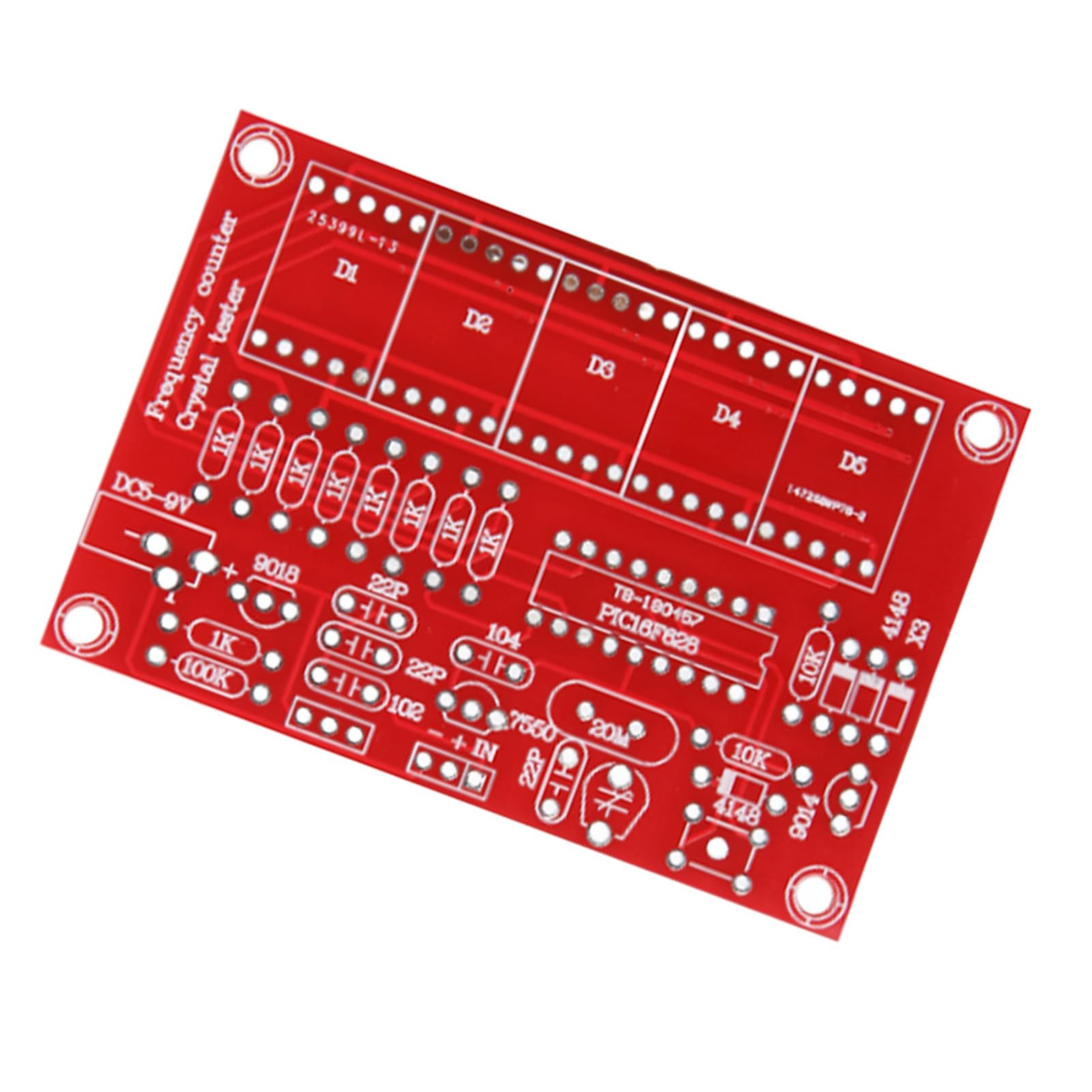 Frequency Meter Module, Frequency Indicator Crystal Oscillator Tester Kit, 5 Digits Digital Tube Display, Programmable Frequency, Frequency Counters