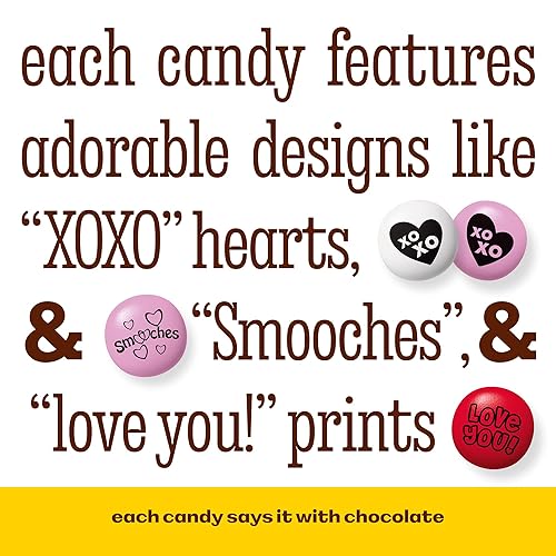 Vista 5 de M&M’S WORLD Valentines Day Candy Bulk 5lb Chocolate Candy Variety Pack for Milk Chocolate Gift Baskets and Valentines Gifts