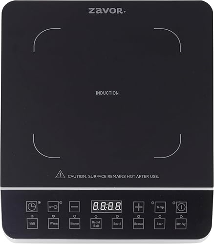 Miniatura 6 de Zavor Onyx - Placa de inducción, quemador eléctrico con 8 botones de inicio rápido, quemadores de bajo consumo para cocinar hasta un 50% más rápido,