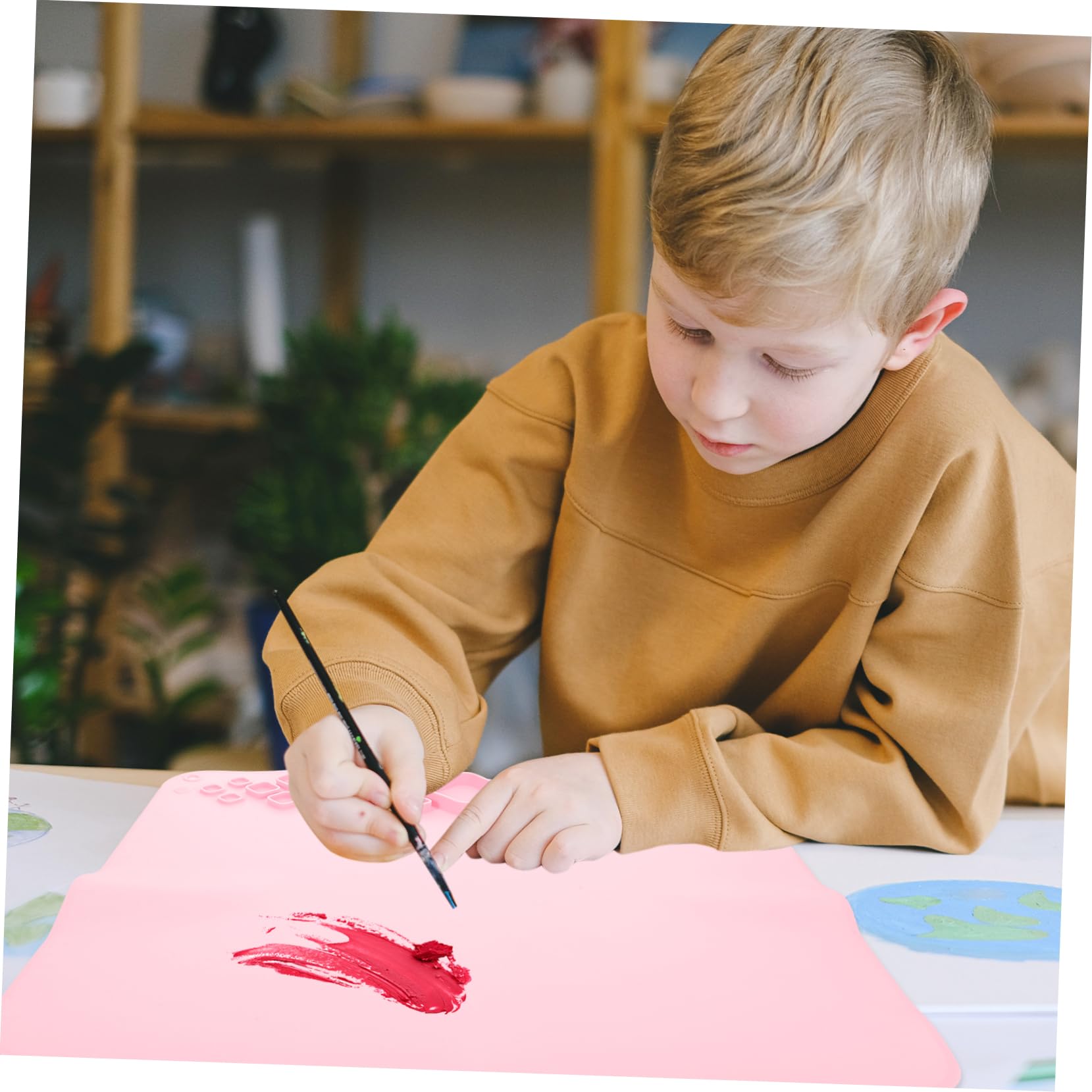 OSALADI Silikon-bastelmatte Antihaft-silikonmatte zum Malen und Gießen mit Harz Leicht zu Reinigen und Flexibel für DIY-projekte und Tischschutz