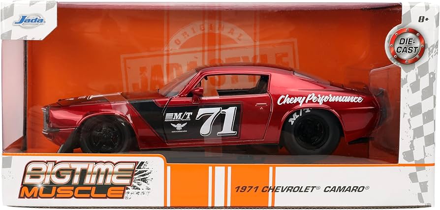 Amazon.com: Jada Toys Bigtime Muscle 1:24 1971 Chevy Camaro Die