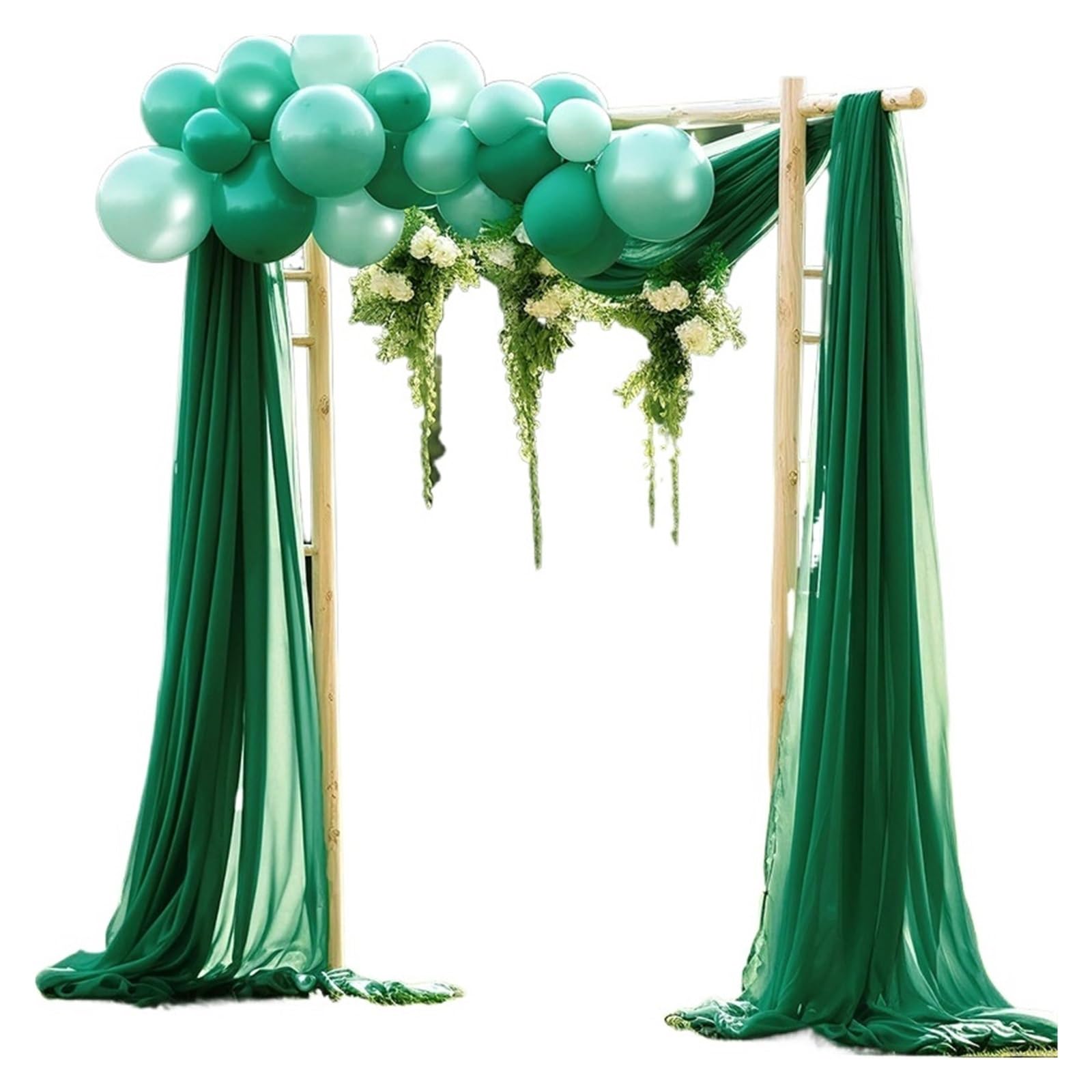 Rideau pour arche de mariage voilage mousseline infroissable décor de fête