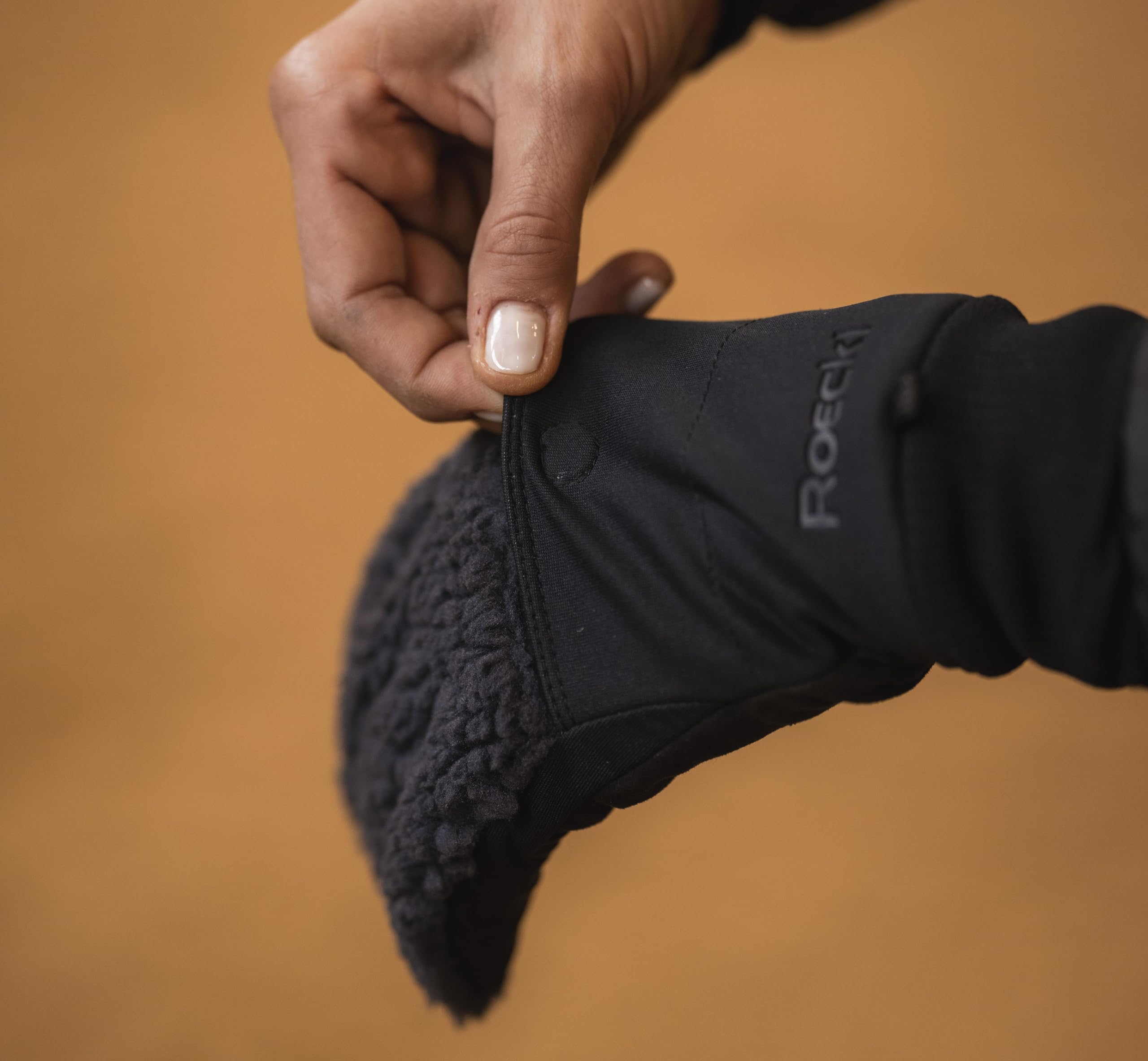 Roeckl Sports Reithandschuh NEUBERG, Outdoor Winter Handschuh, Anthrazit, Größe 6-11