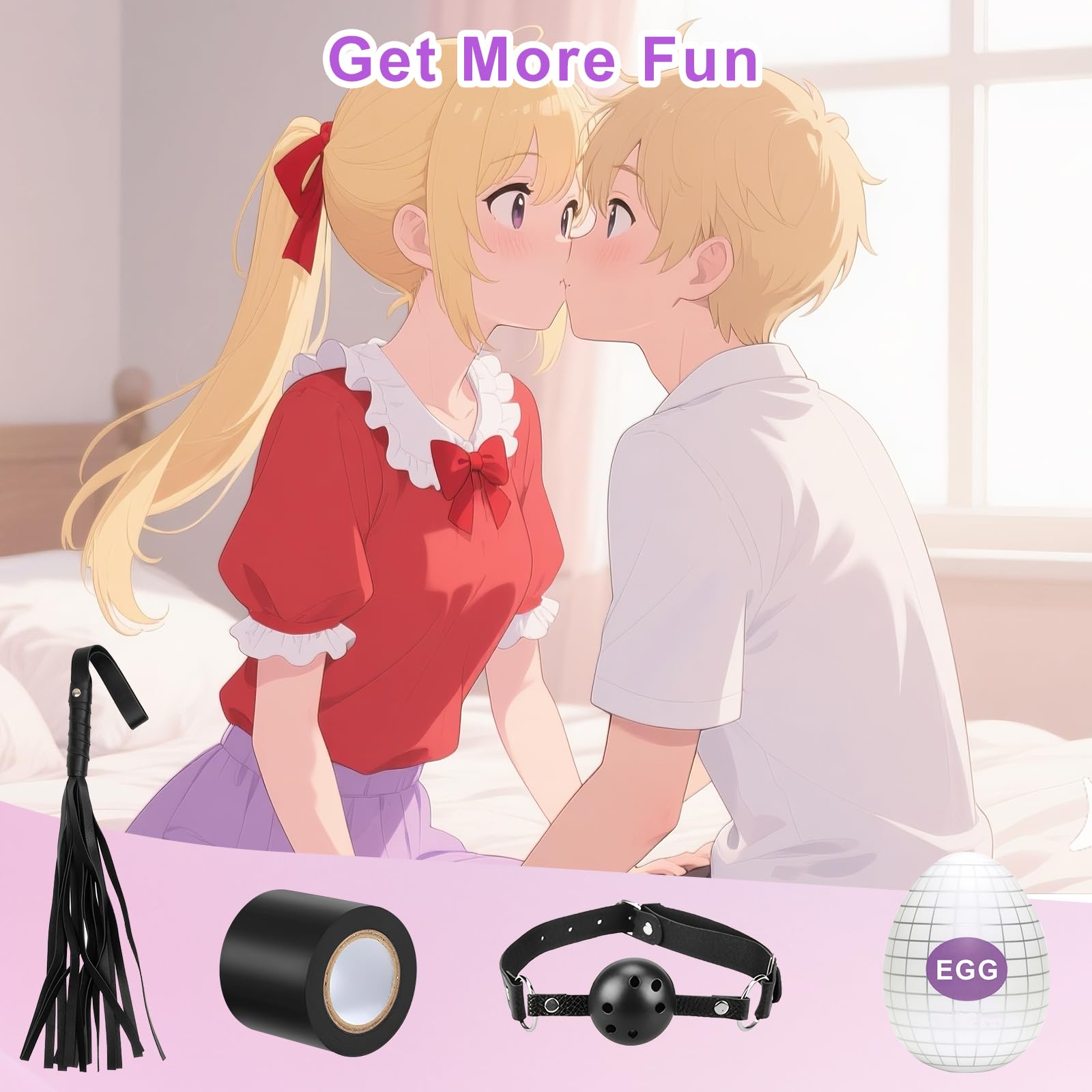 14 Piezas SM Bondage Kit Sex Toys Ninonly Kit de BDSM Juguetes Sexuales Perfecto para Parejas Set de Esclavitud BDSM Restraints Kits con Sexual Esposas para Principiantes y Experimentados Púrpura