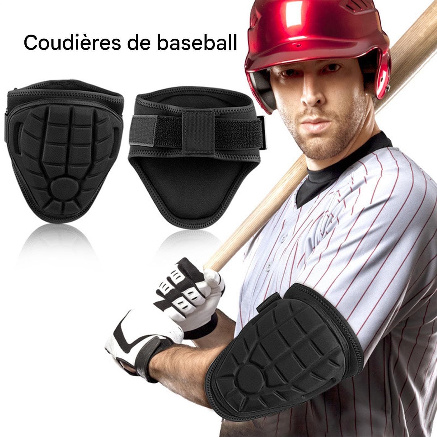 Protezione per gomito da baseball per | cuscinetto di protezione regolabile, protezione per gomito di softball per giovani ragazze, per batteristi adulti e adolescenti in allenamento con protezione da