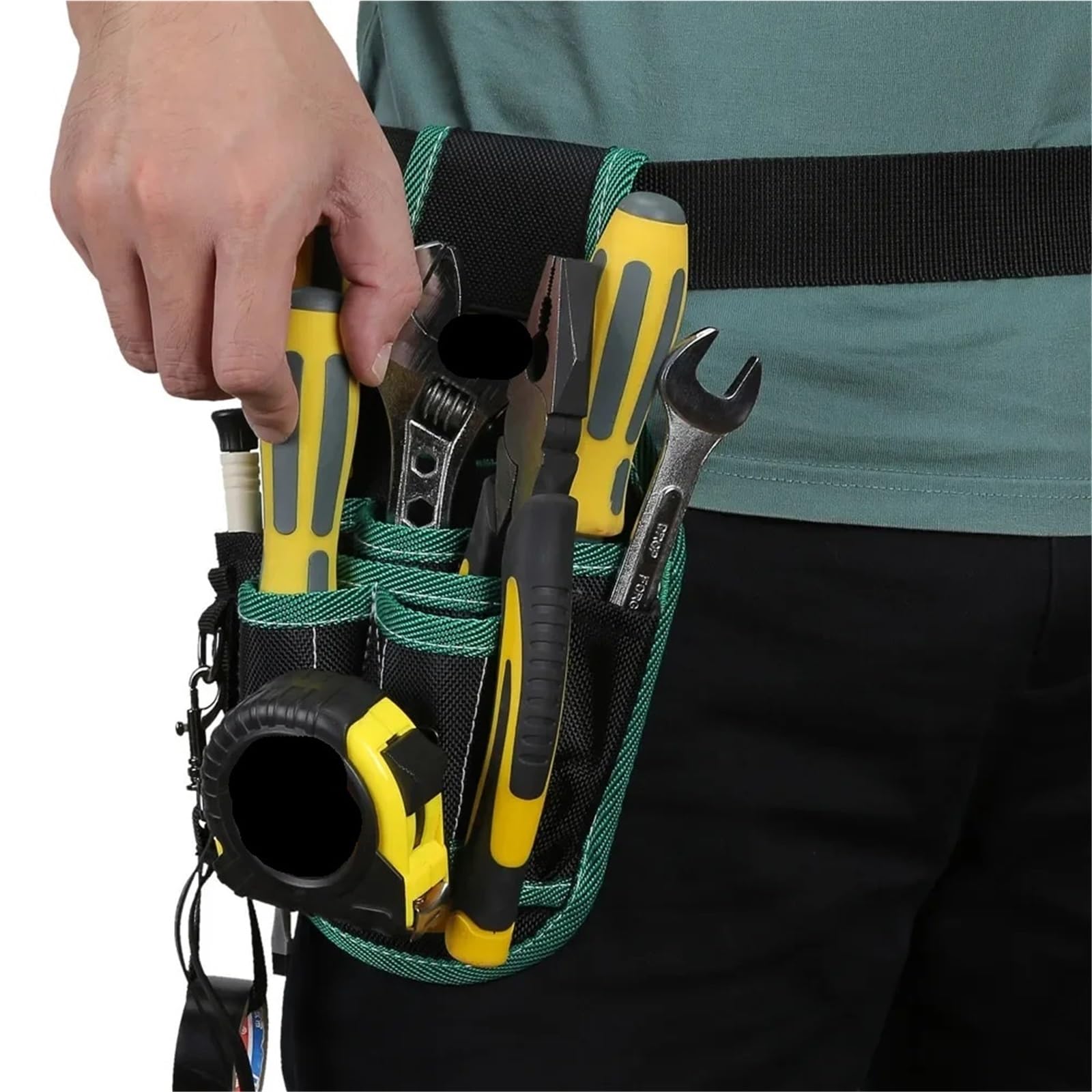 Étui pour perceuse Sac de Taille for Outils durs avec Pochette Ceinture for d'électricien Charpentier Organisateur d'outils Stockage étanche