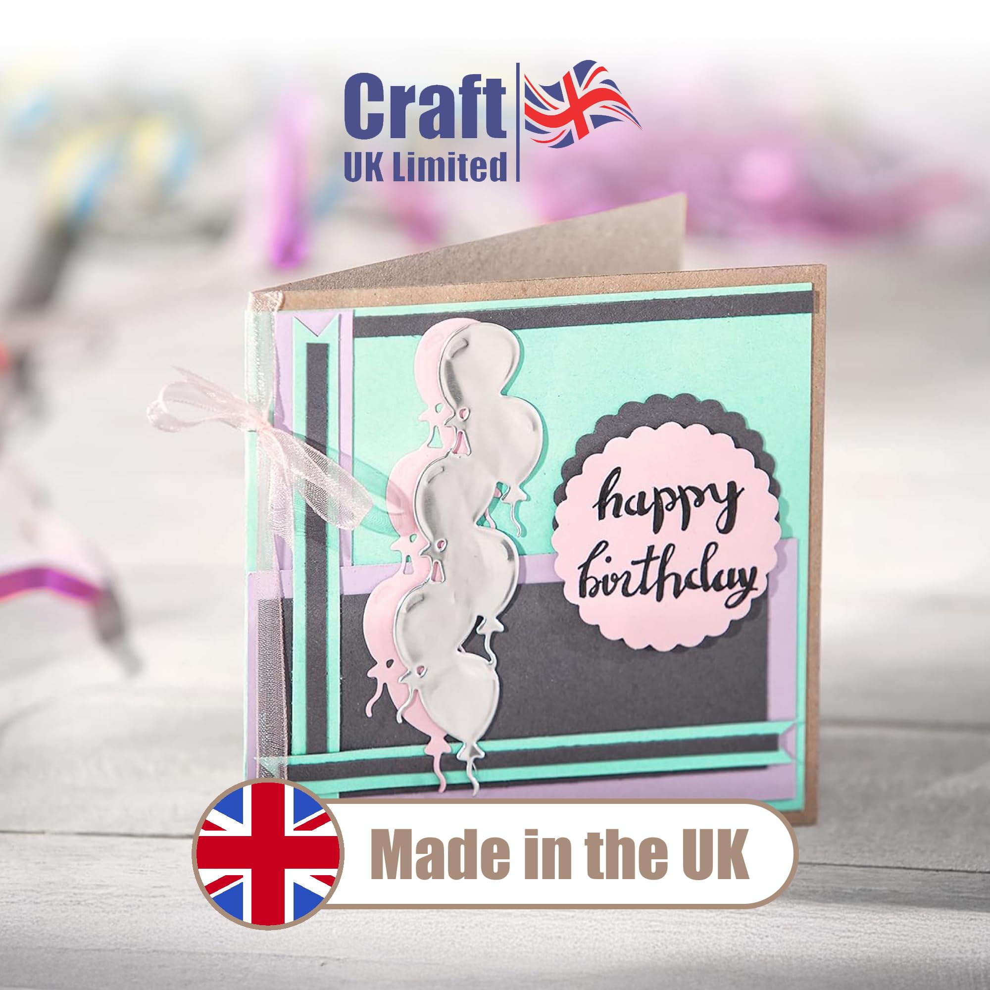 Craft UK 2047 15 x 15 cm karton i koperta opakowanie 50 sztuk - brązowy