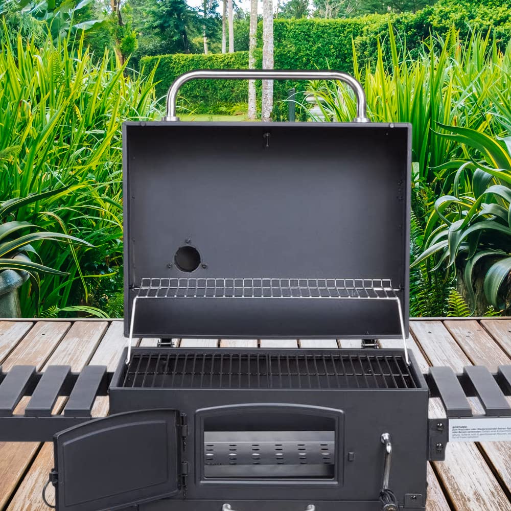 CosmoGrill Outdoor XL Smoker Barbecue Charcoal Portable BBQ Grill