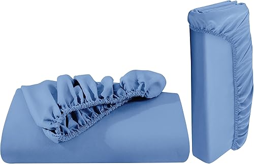 Vista 105 de IR Imperial Rooms Sábana bajera ajustable tamaño King – Sábanas bajeras de 16 pulgadas de profundidad de 16 pulgadas de microfibra suave premium