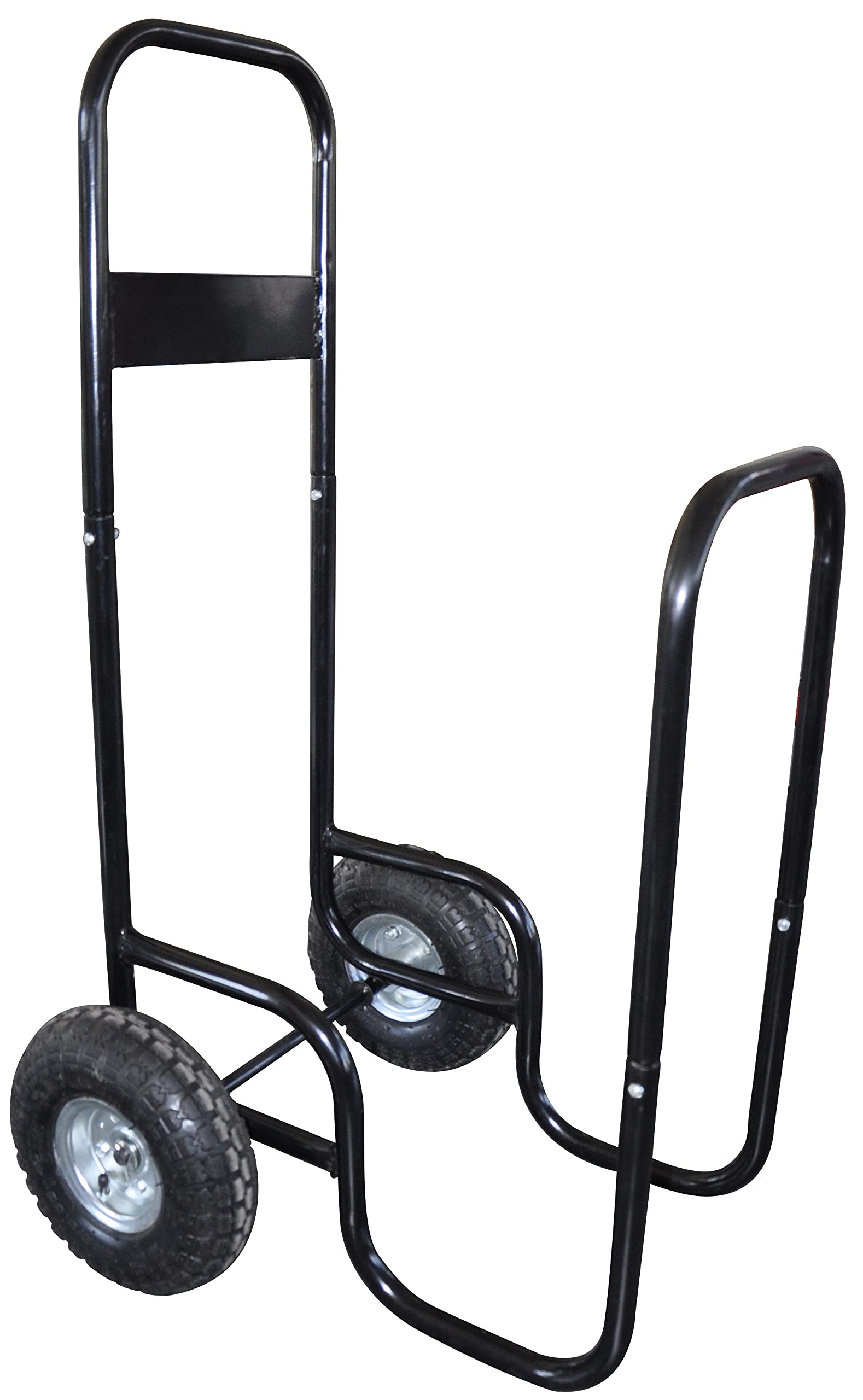 Greenstar - Chariot Porte Bûches - avec Bâche De Protection - Capactité Max. 150kg - Conception Ergonomique - Roues Gonflables - 60x52x108 cm