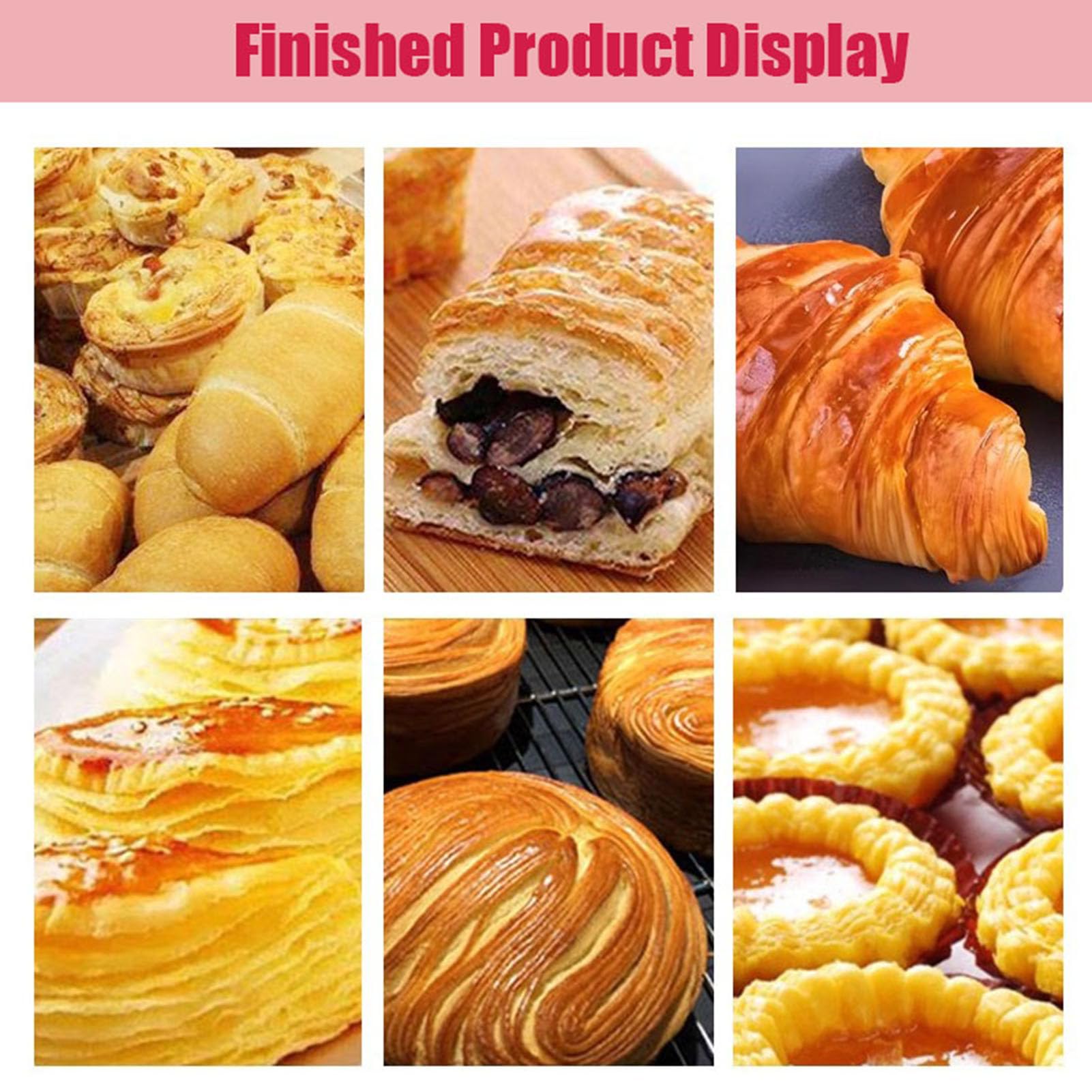 Croissant-Teigausrollmaschine, Professionelle Faltbare Teigausrollmaschine Für 0-25 Mm Teigstärke, Manueller Teigwalzer Für Pizzateig, Blätterteig, Nudelteig & Croissants