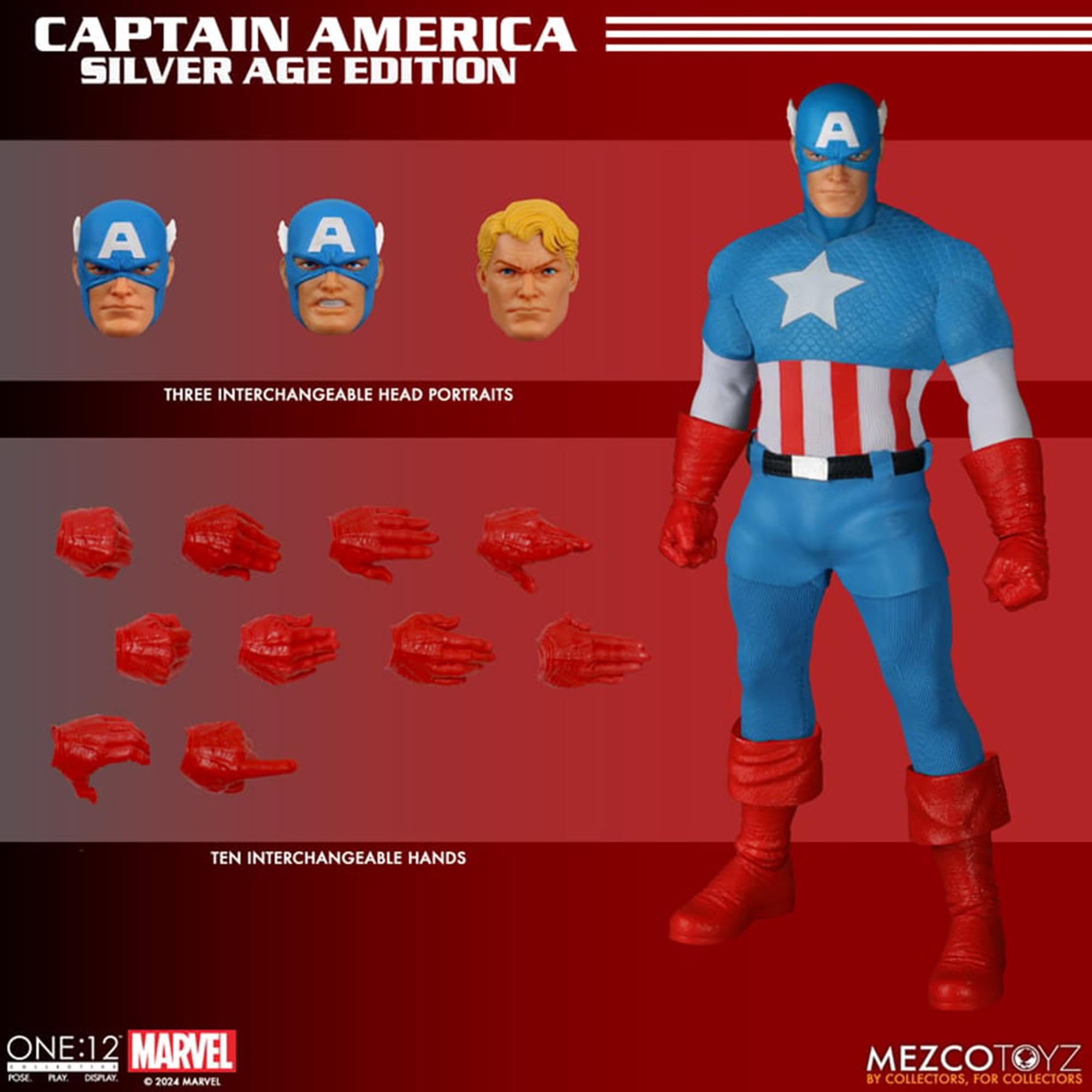 ワン12コレクティブMEZCOキャプテンアメリカ Amazon.com: Mezco Toyz One:12 Collective Marvel Comics Cap America