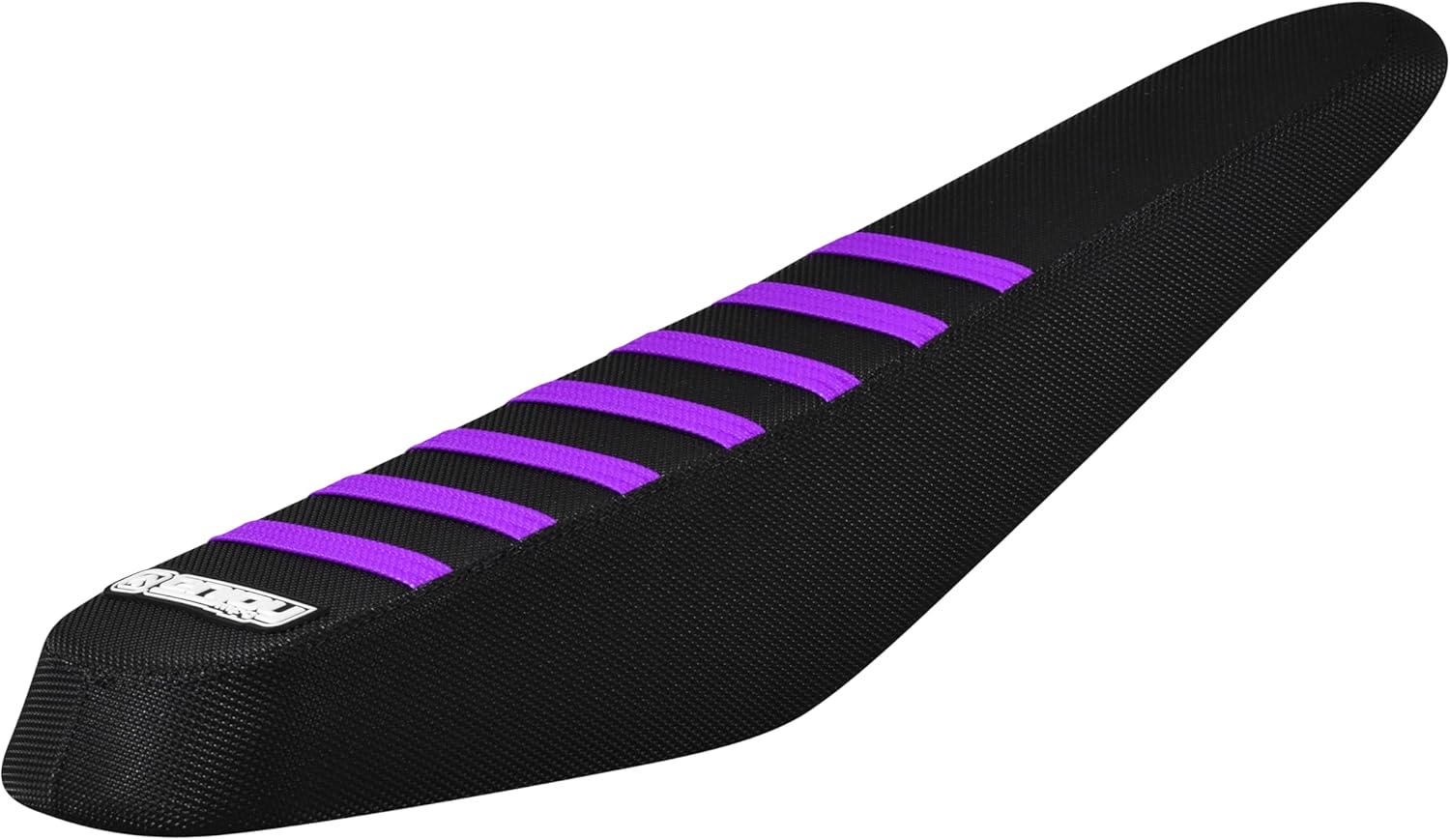 Enjoy Mfg Seat Cover - Compatible with ZOOZ UU750 UU1100 UF1200 E-Bike Black w/Ribs #391 (Black/Color Rib) (All Black/Purple Ribs)