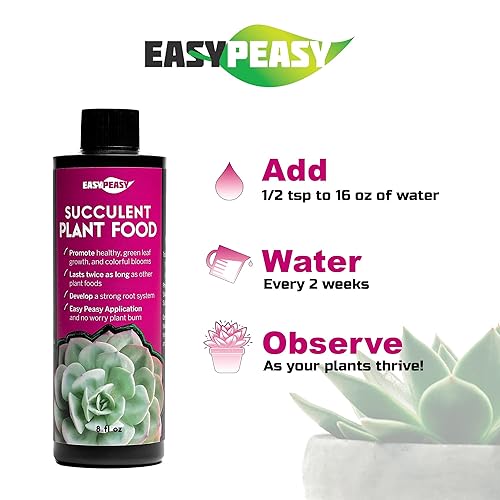 Miniatura 5 de Alimento para plantas suculentas y cactus  Fertilizante para suculentas de interior en maceta, incluyendo cactus, jade y aloe  Gran alimento vegetal