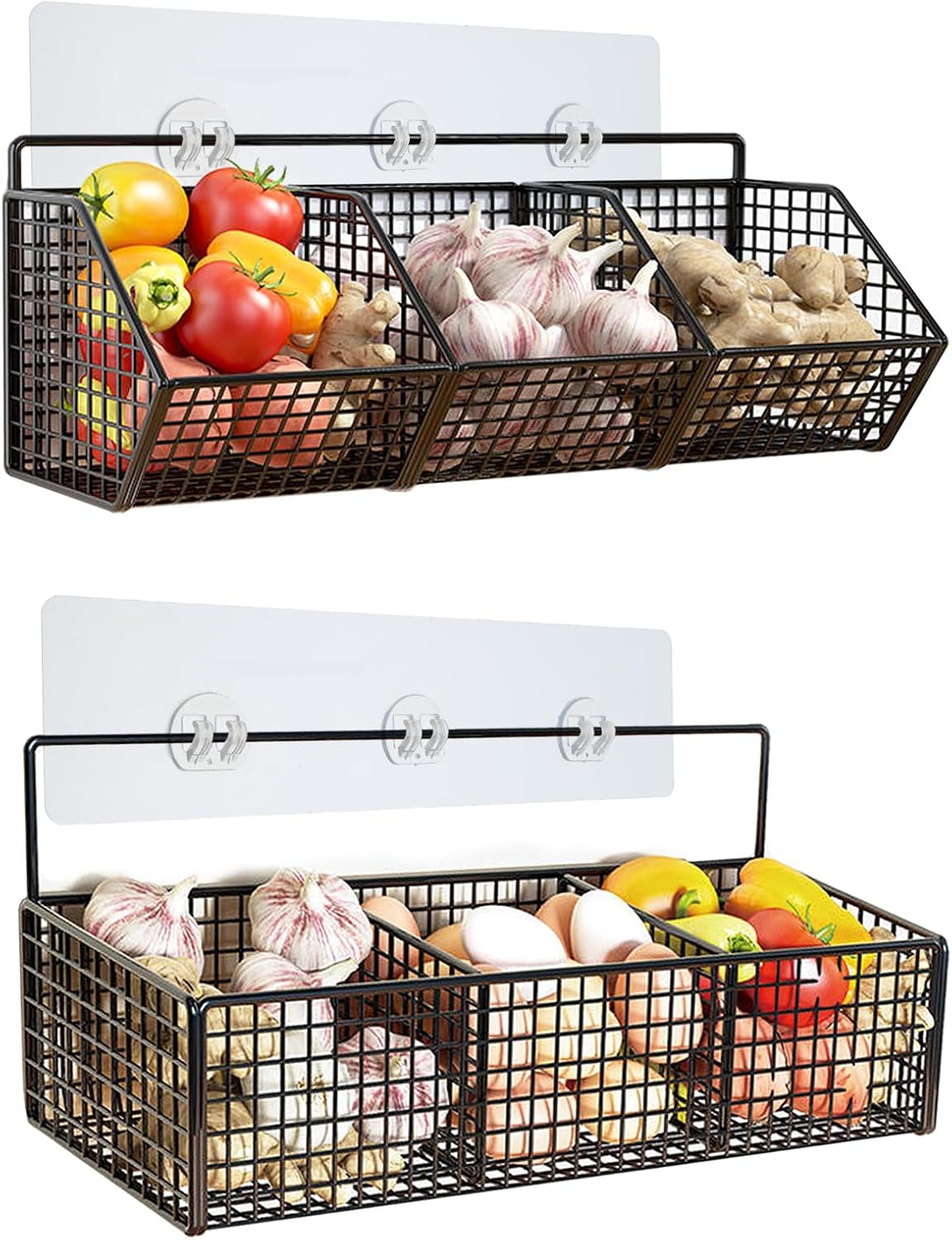 Ouligay 2PCS Shower Caddy Adhesive Hooks Replacement No Drilling Shower Wall Caddy